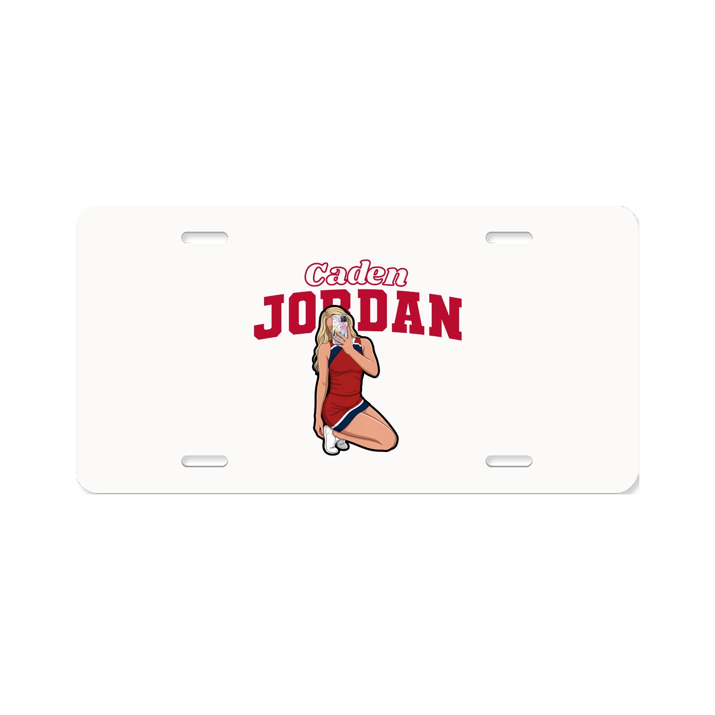 License Plate — Name Arch in Classic
