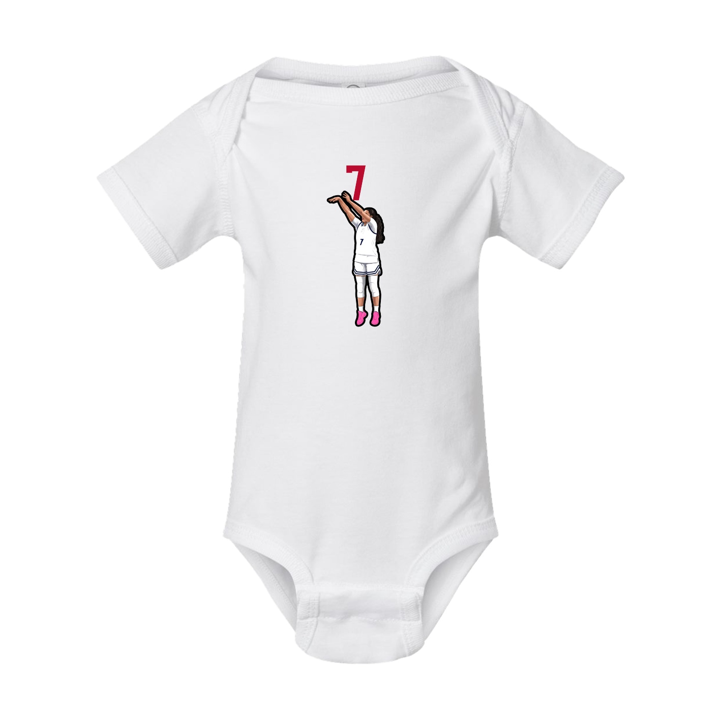 Baby Onesie — Number Top in White