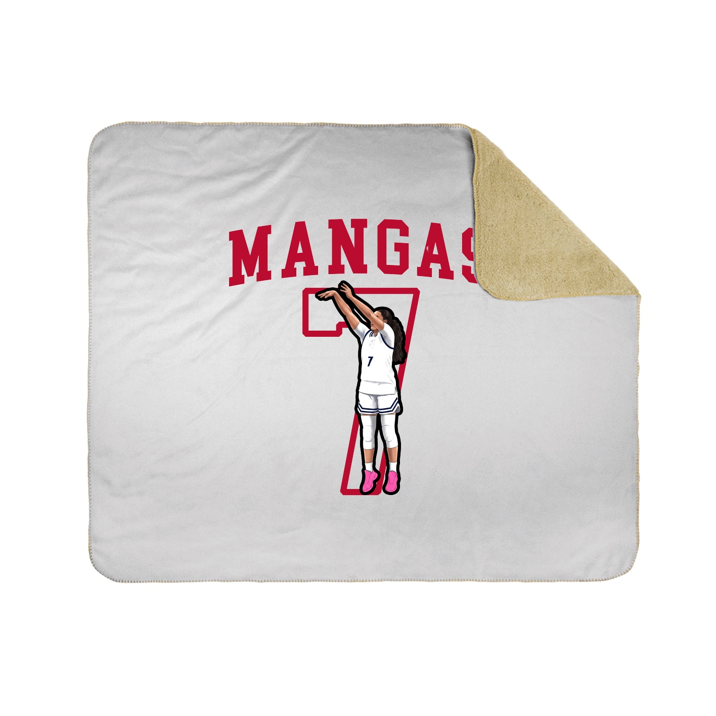 Throw Blanket — Shirsey in White