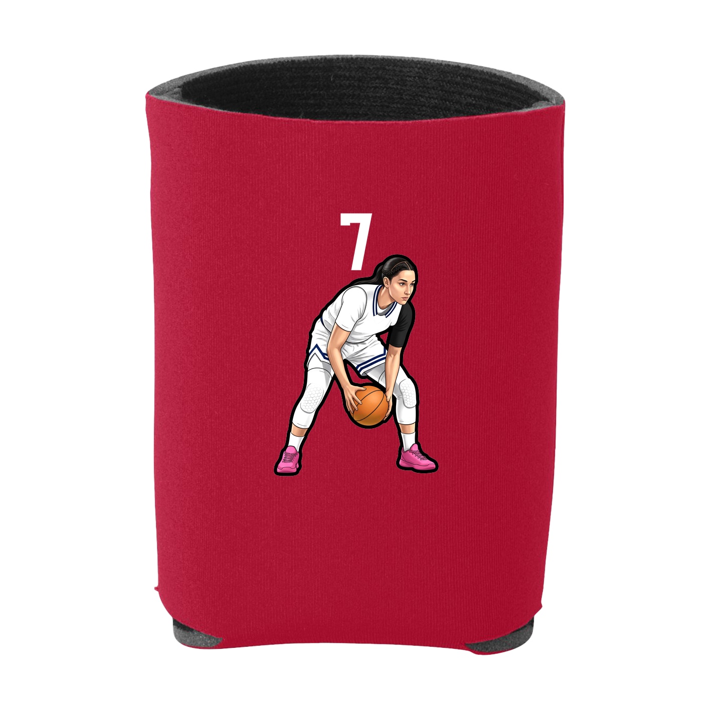 Can Holder — Number Top in Red