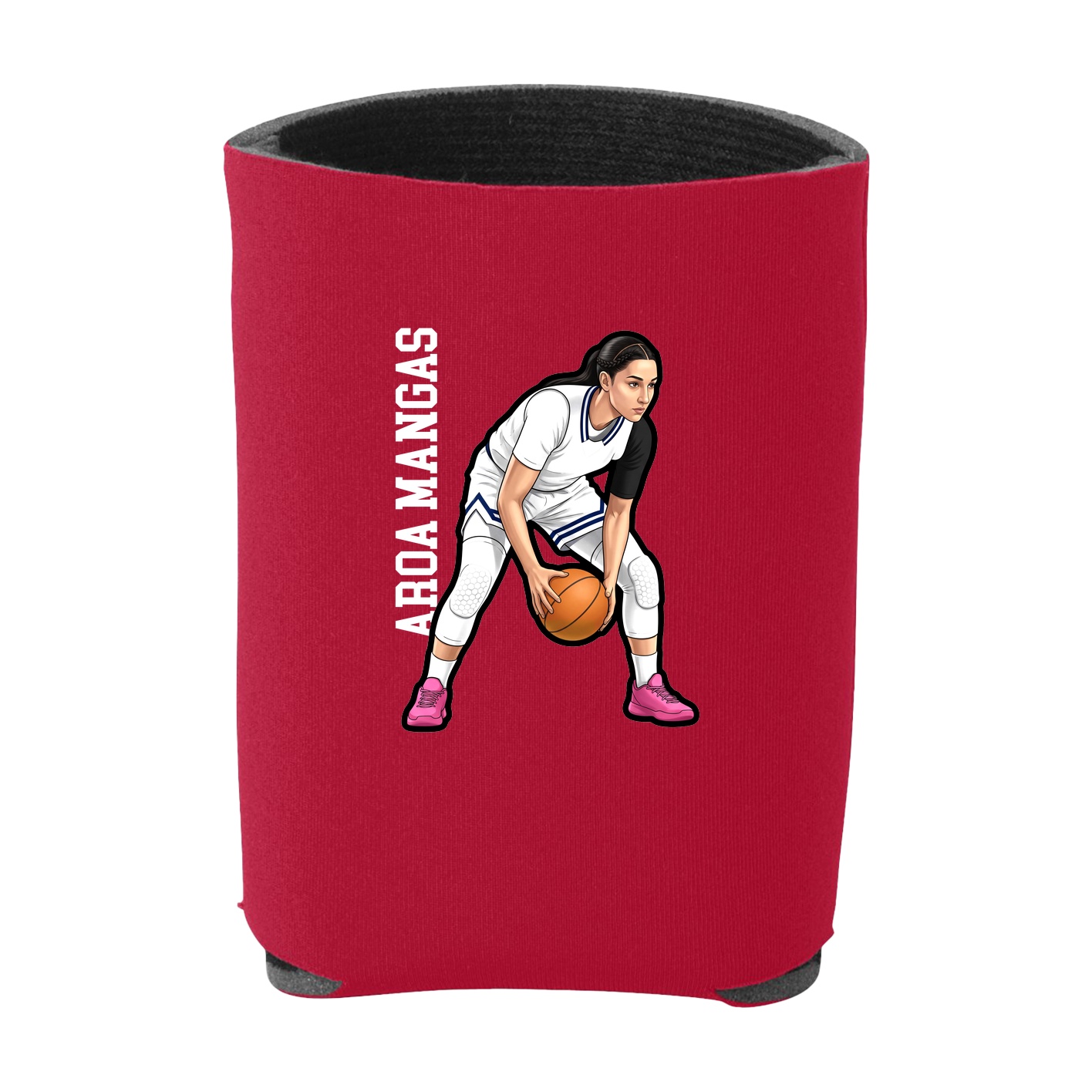 Can Holder — Name Vertical in Red