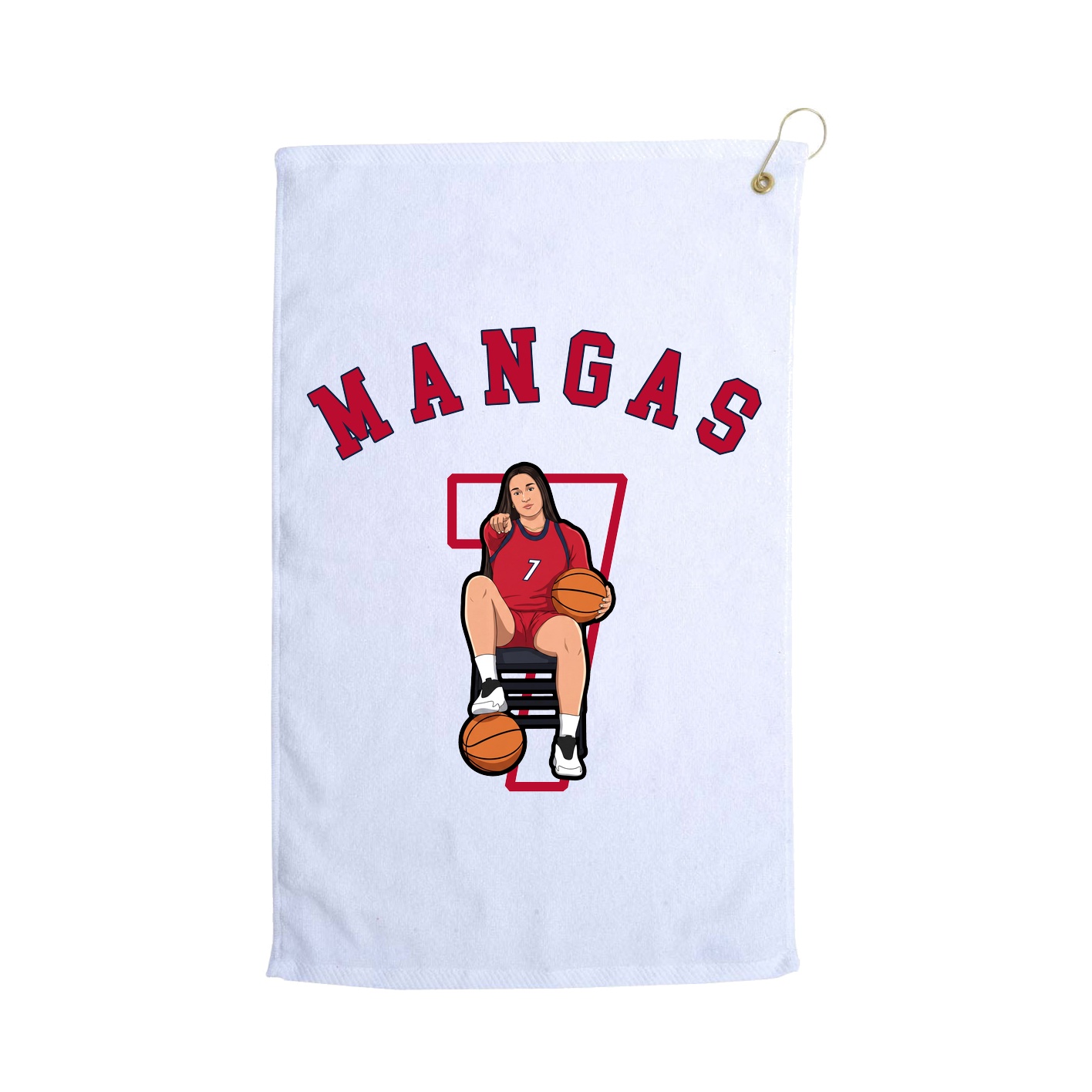 Golf Towel — Shirsey Arch in White