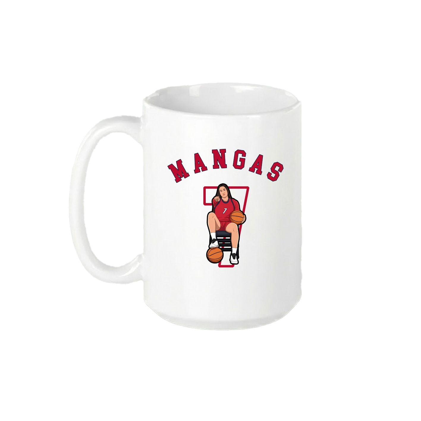15oz Coffee Mug — Shirsey Arch in White