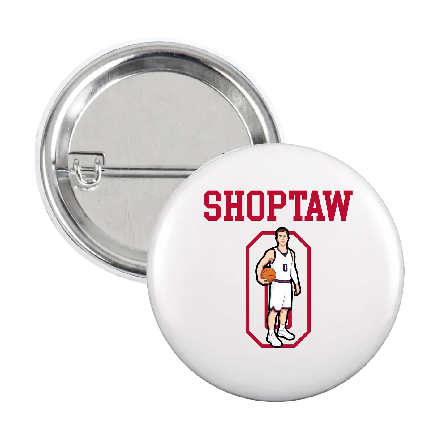 Game Day Button — Shirsey in White