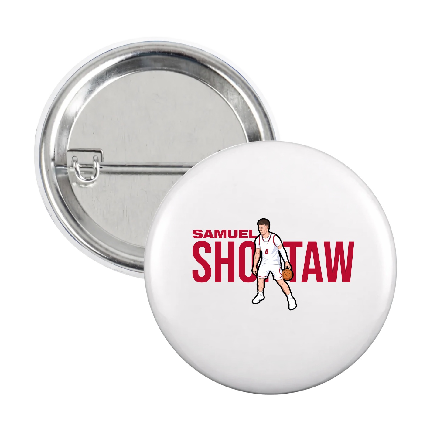 Game Day Button — Player Name in White