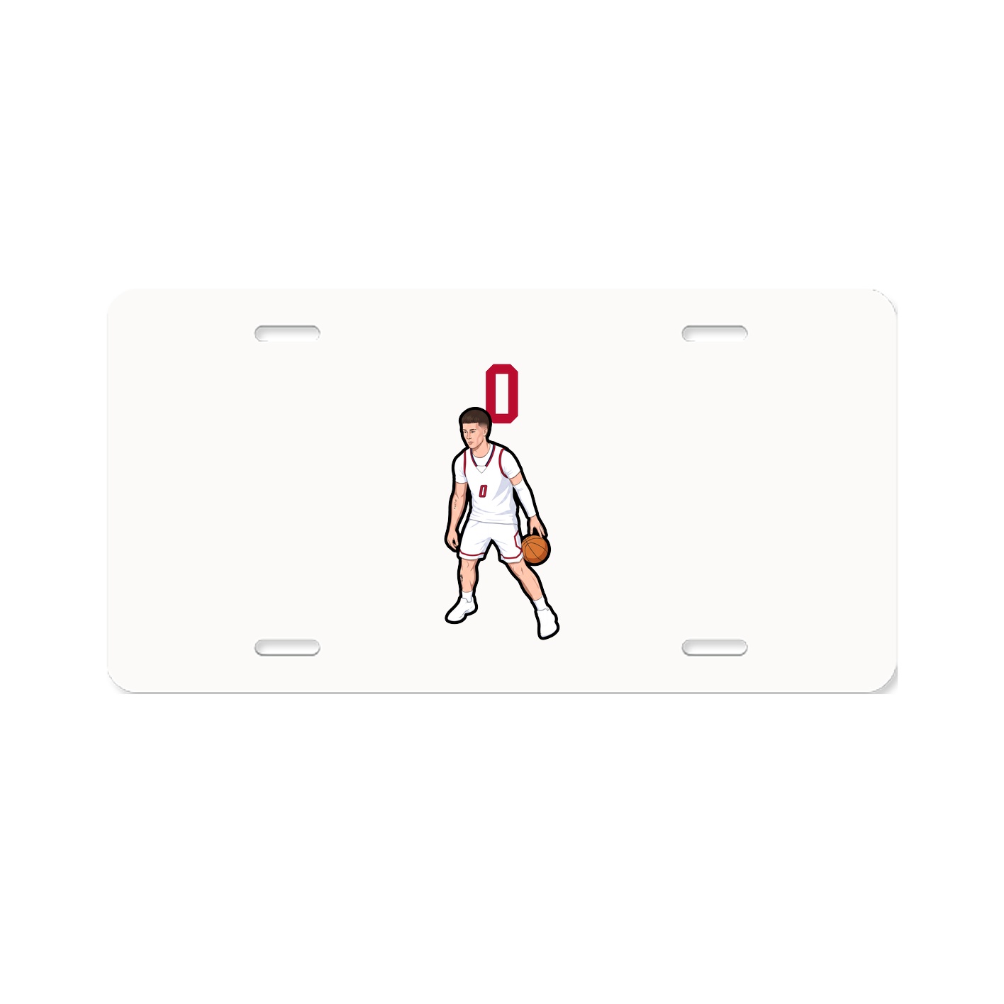 License Plate — Number Top in Classic