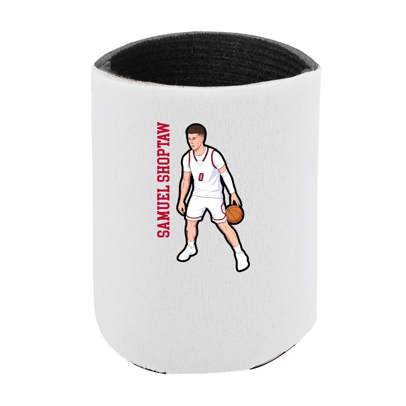 Can Holder — Name Vertical in White