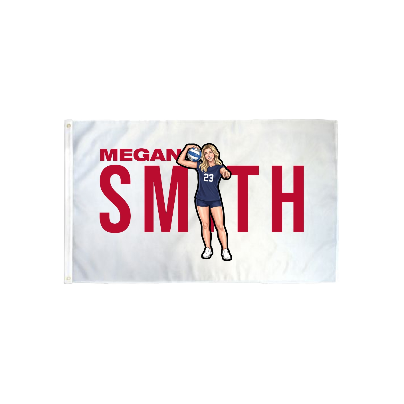 3x5 Flag — Player Name in Classic