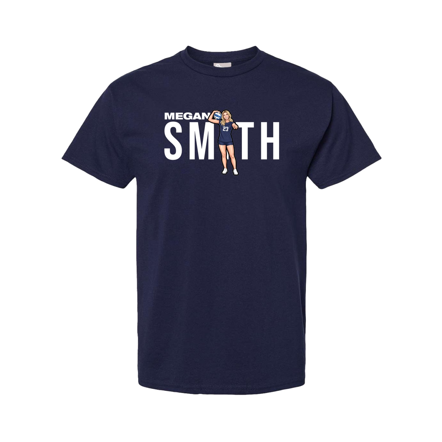 Tee — Player Name in Navy