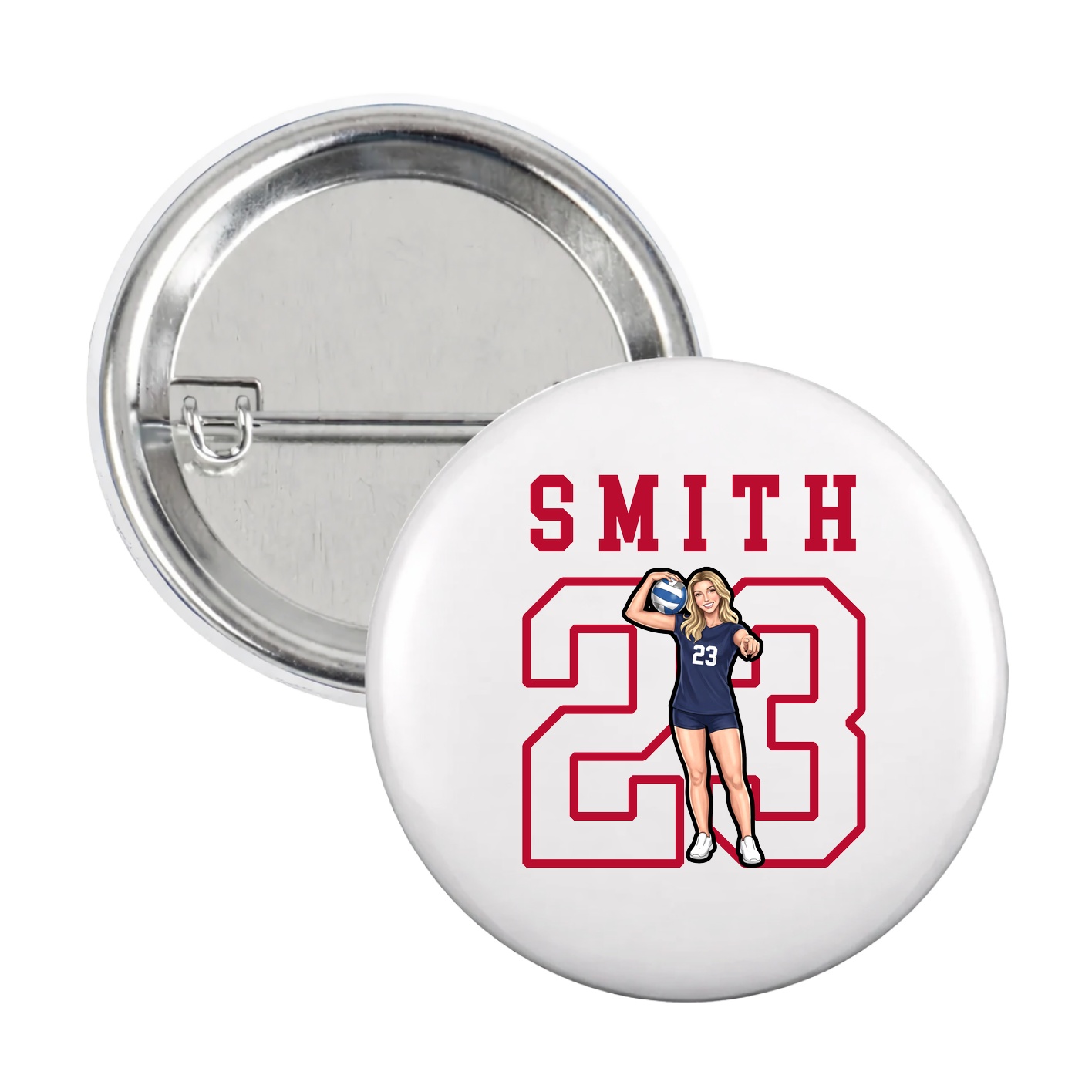 Game Day Button — Shirsey in White