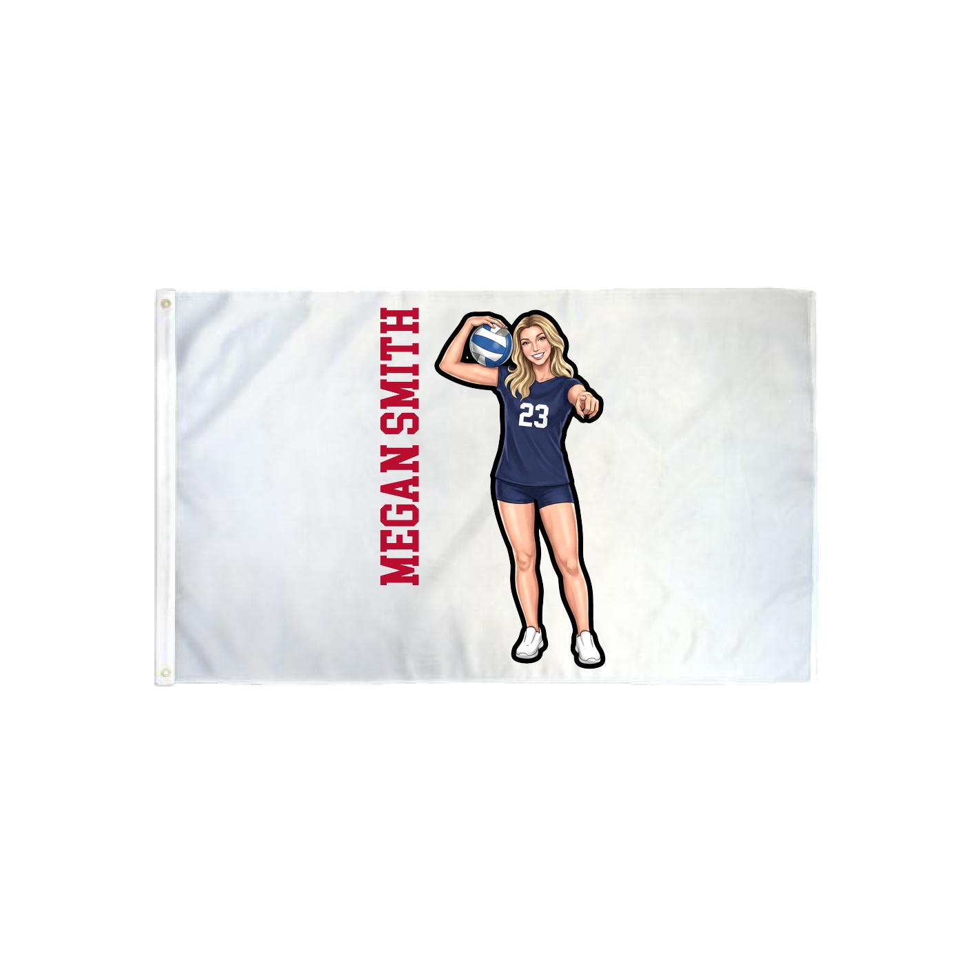 3x5 Flag — Name Vertical in Classic