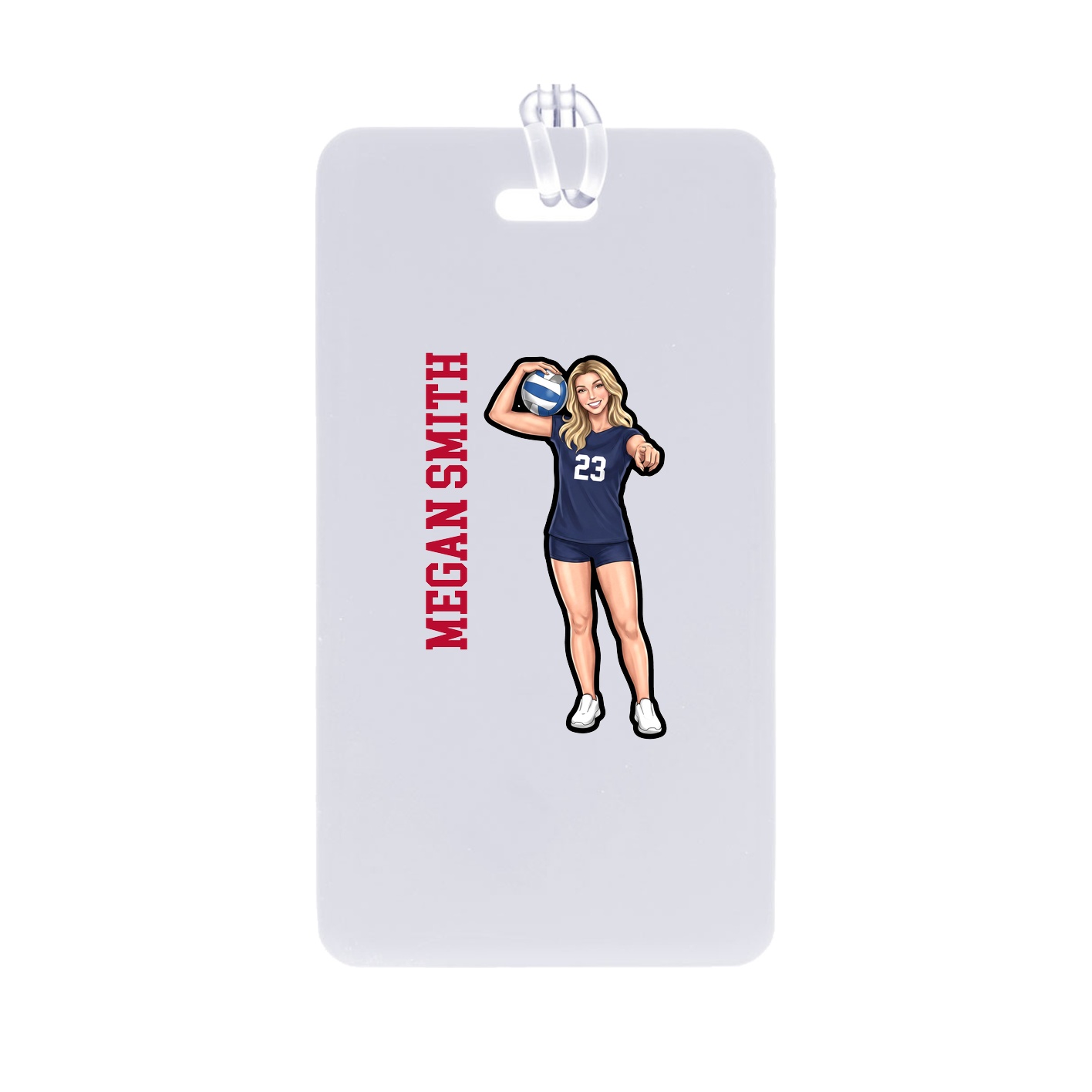 Bag Tag — Name Vertical in Classic