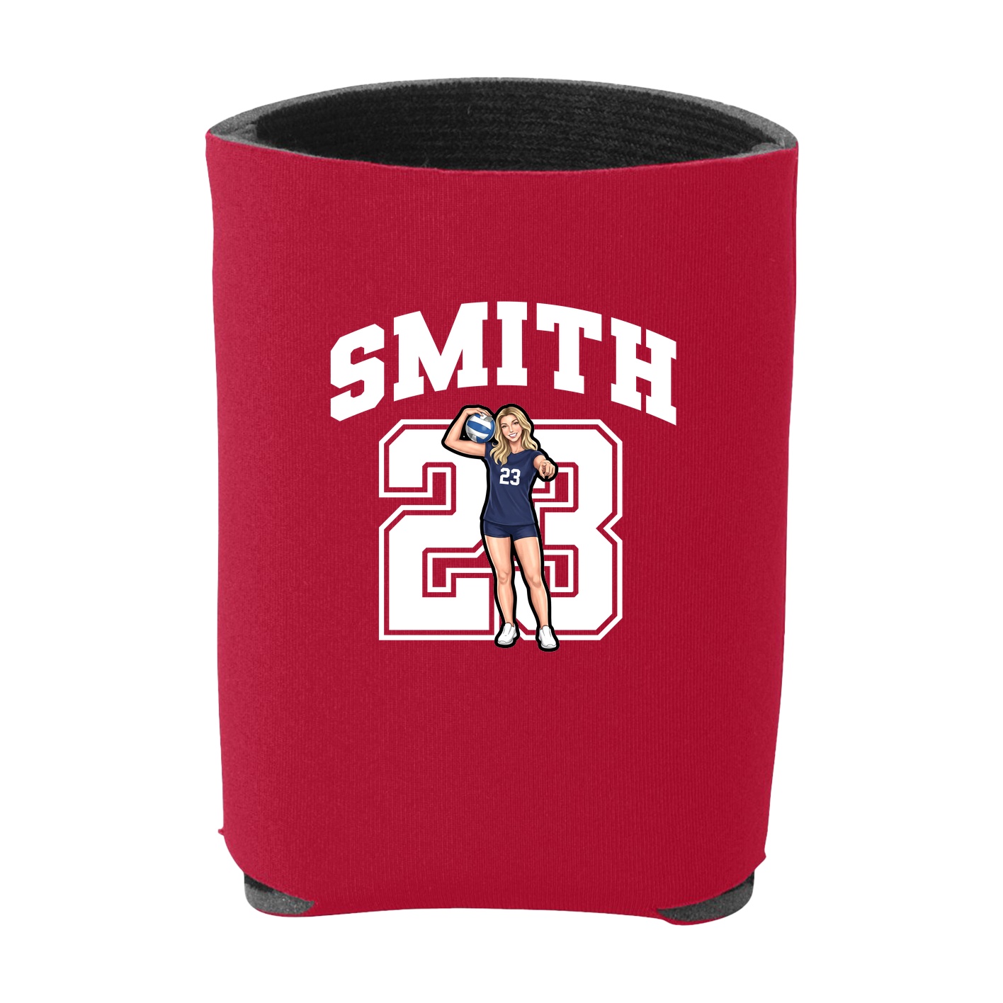 Can Holder — Number in Red