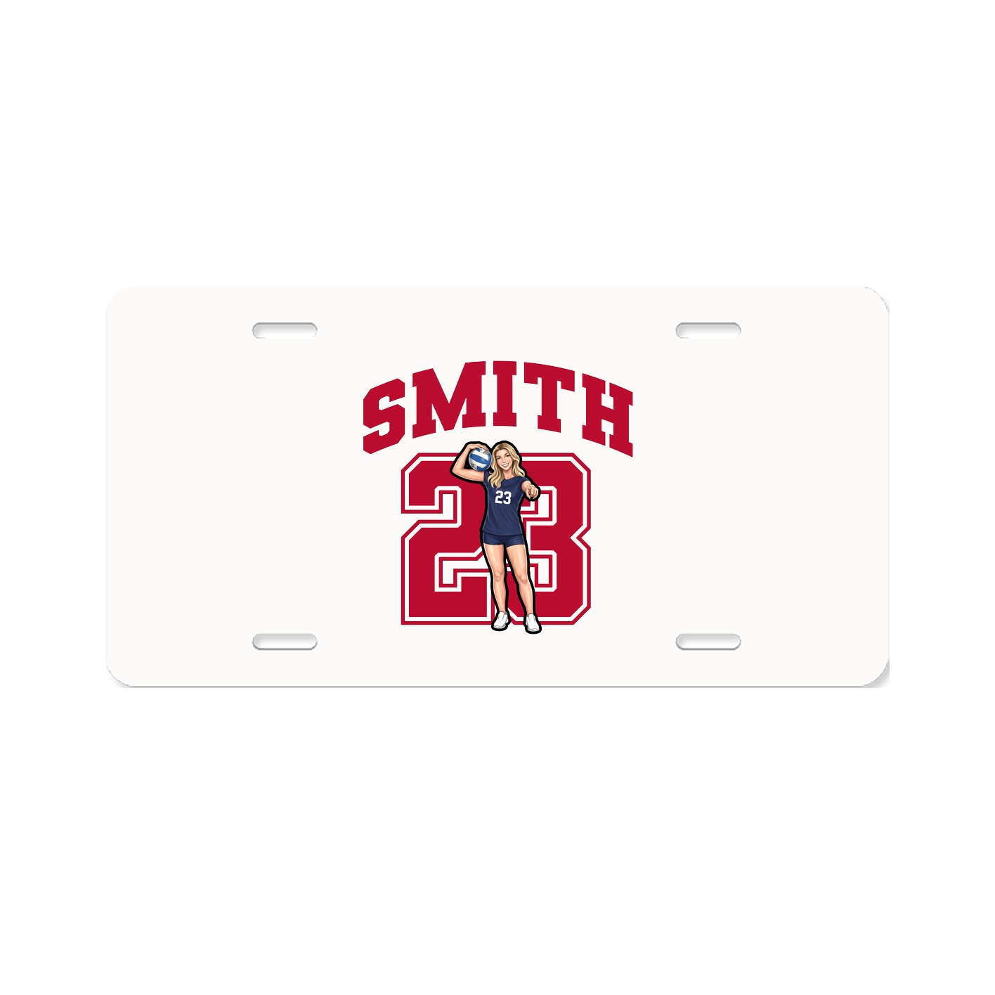 License Plate — Number in Classic