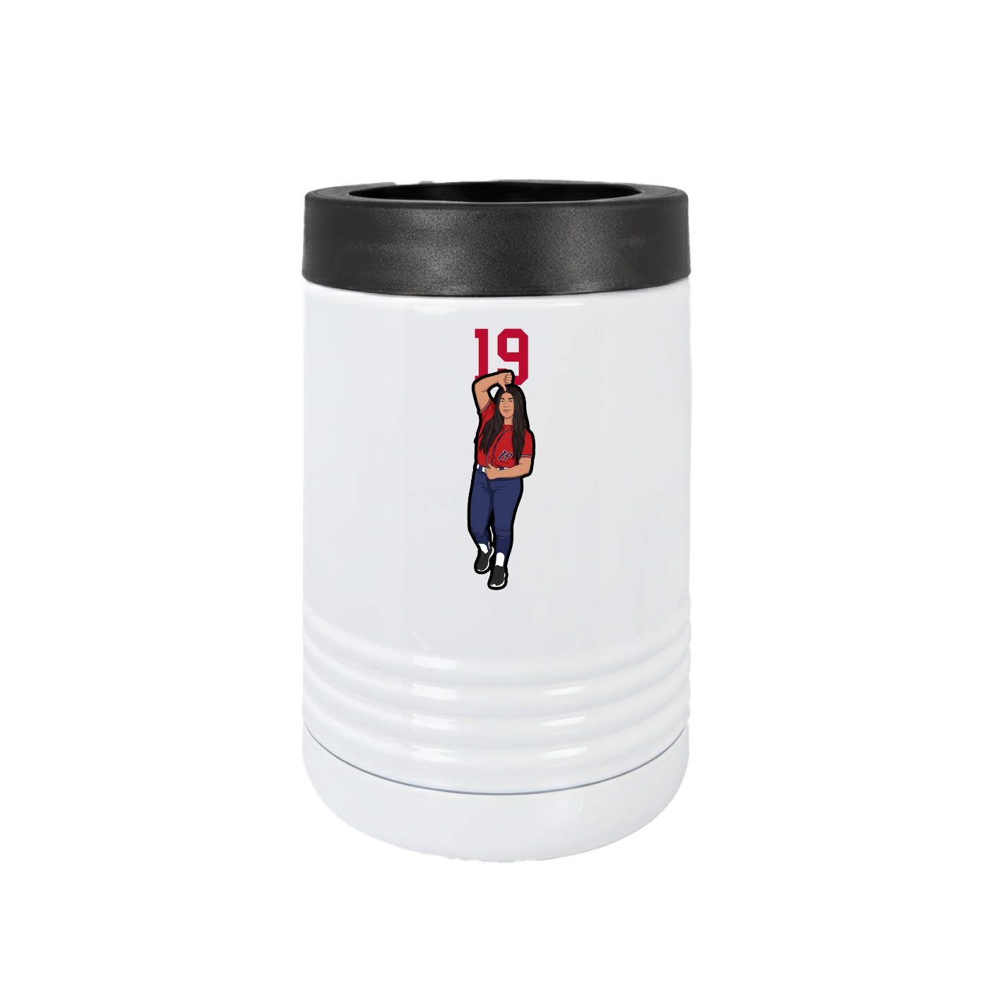 Beverage Holder — Number Top in White