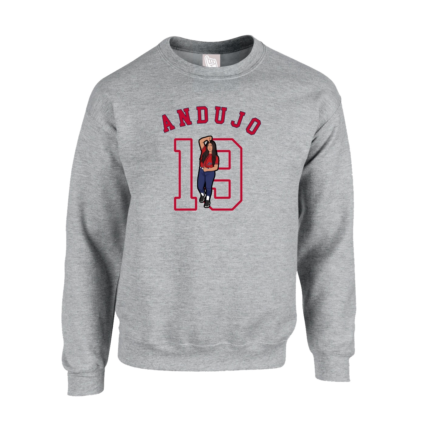 Fleece Crew — Shirsey Arch in Grey