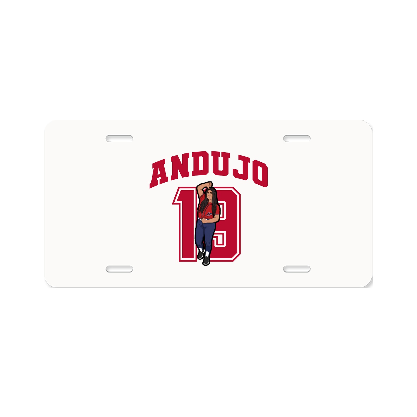 License Plate — Number in Classic