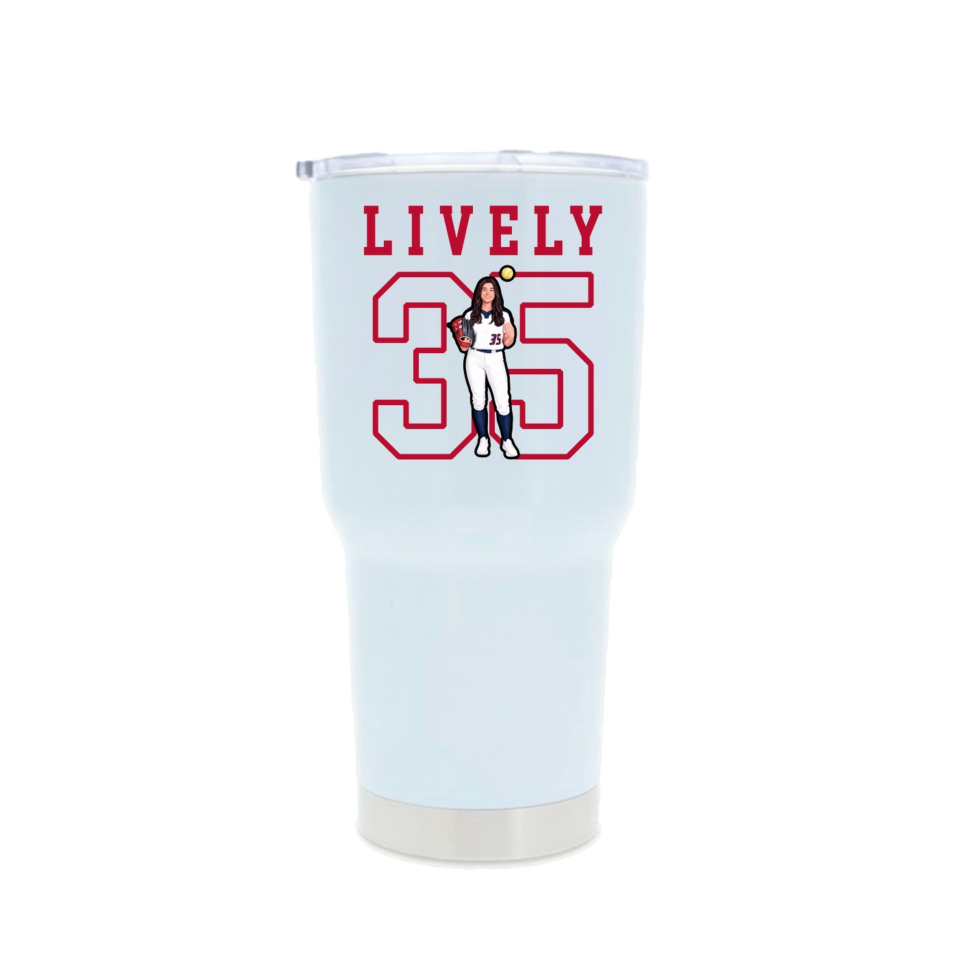 30oz Stainless Steel Tumbler — Shirsey in White