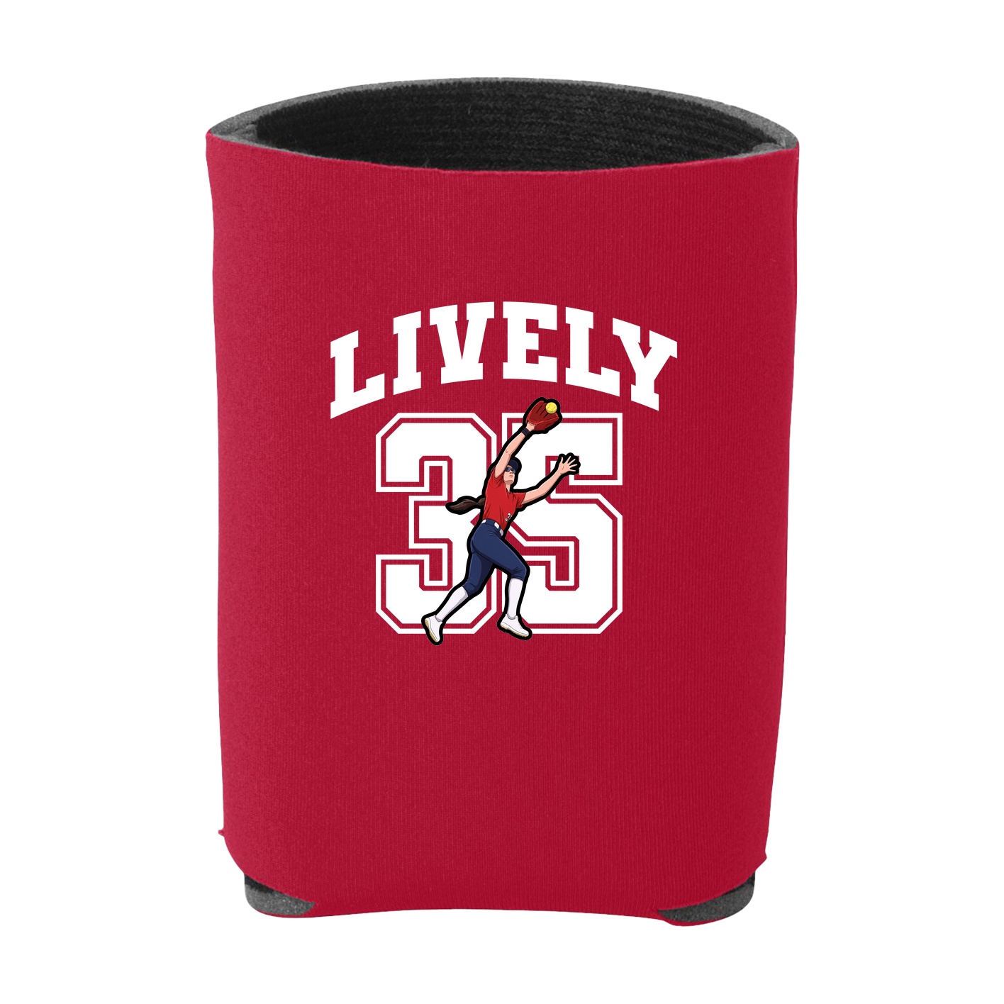 Can Holder — Number in Red