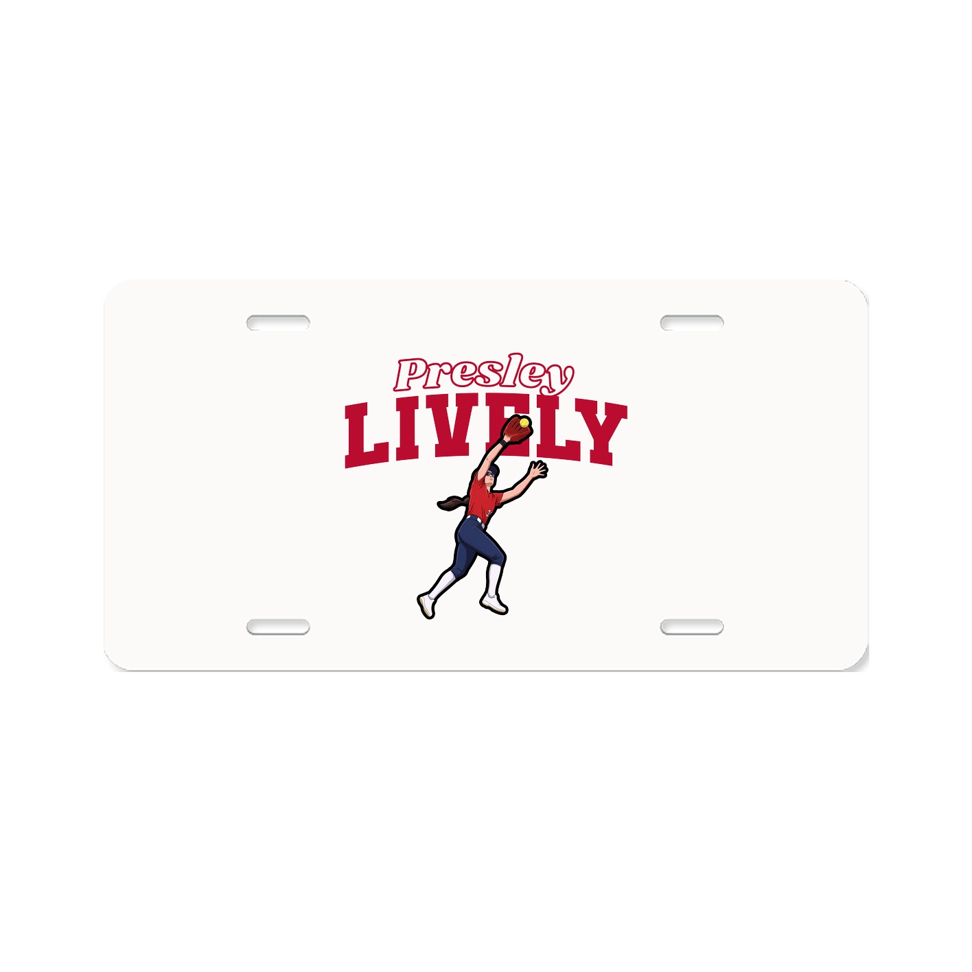 License Plate — Name Arch in Classic