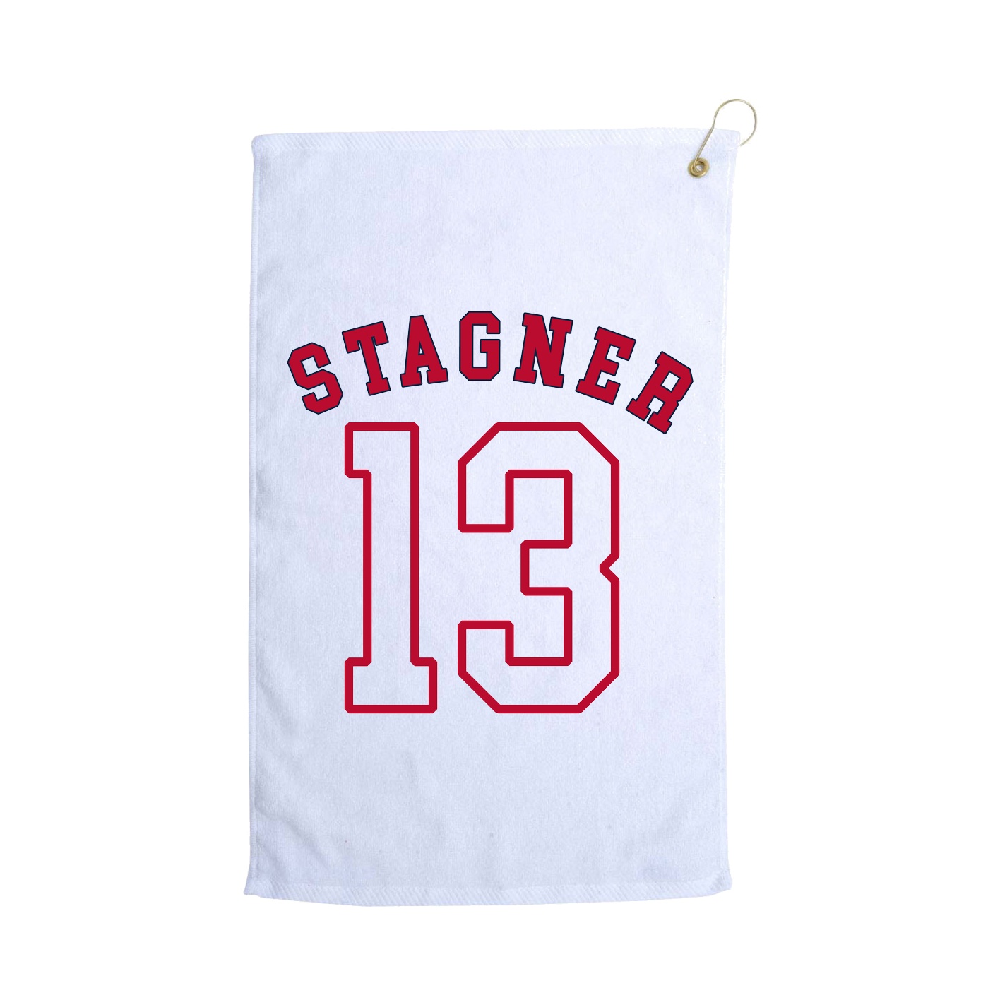 Golf Towel — Shirsey Arch in White