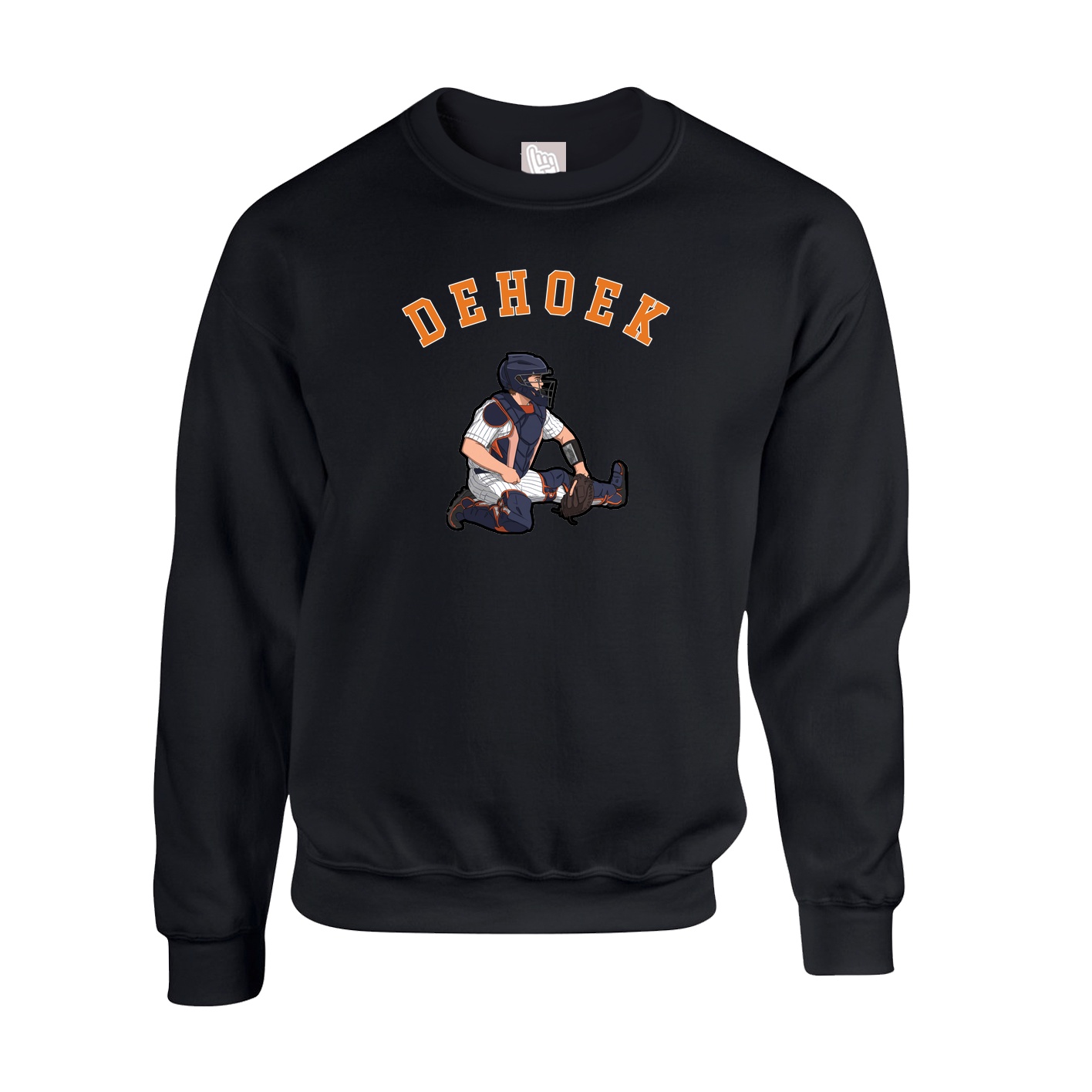 Fleece Crew — Shirsey Arch in Black