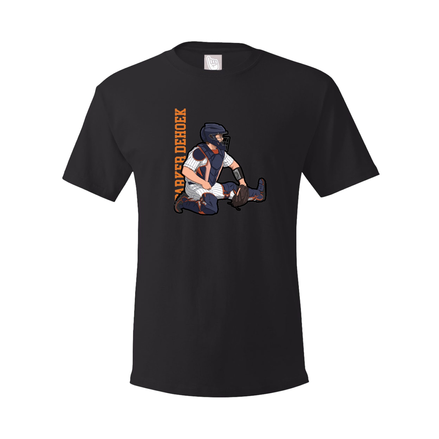 Tee — Name Vertical in Black