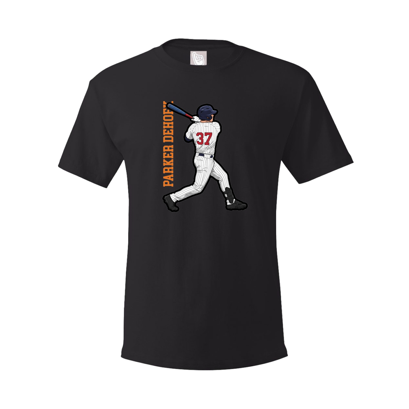 Tee — Name Vertical in Black