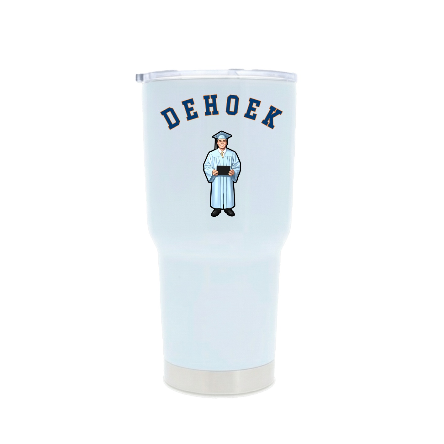 30oz Stainless Steel Tumbler — Shirsey Arch in White