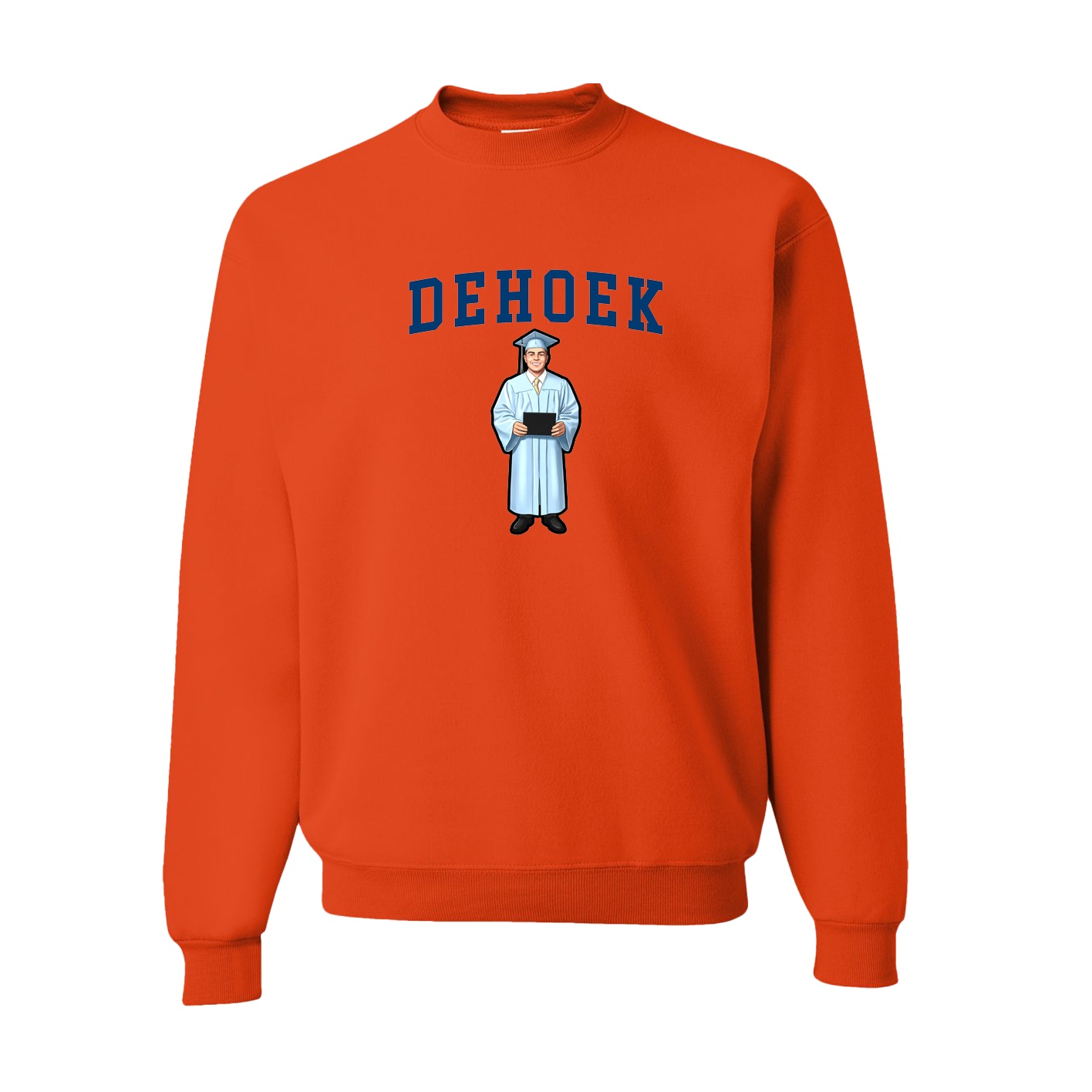 Fleece Crew — Shirsey in Orange