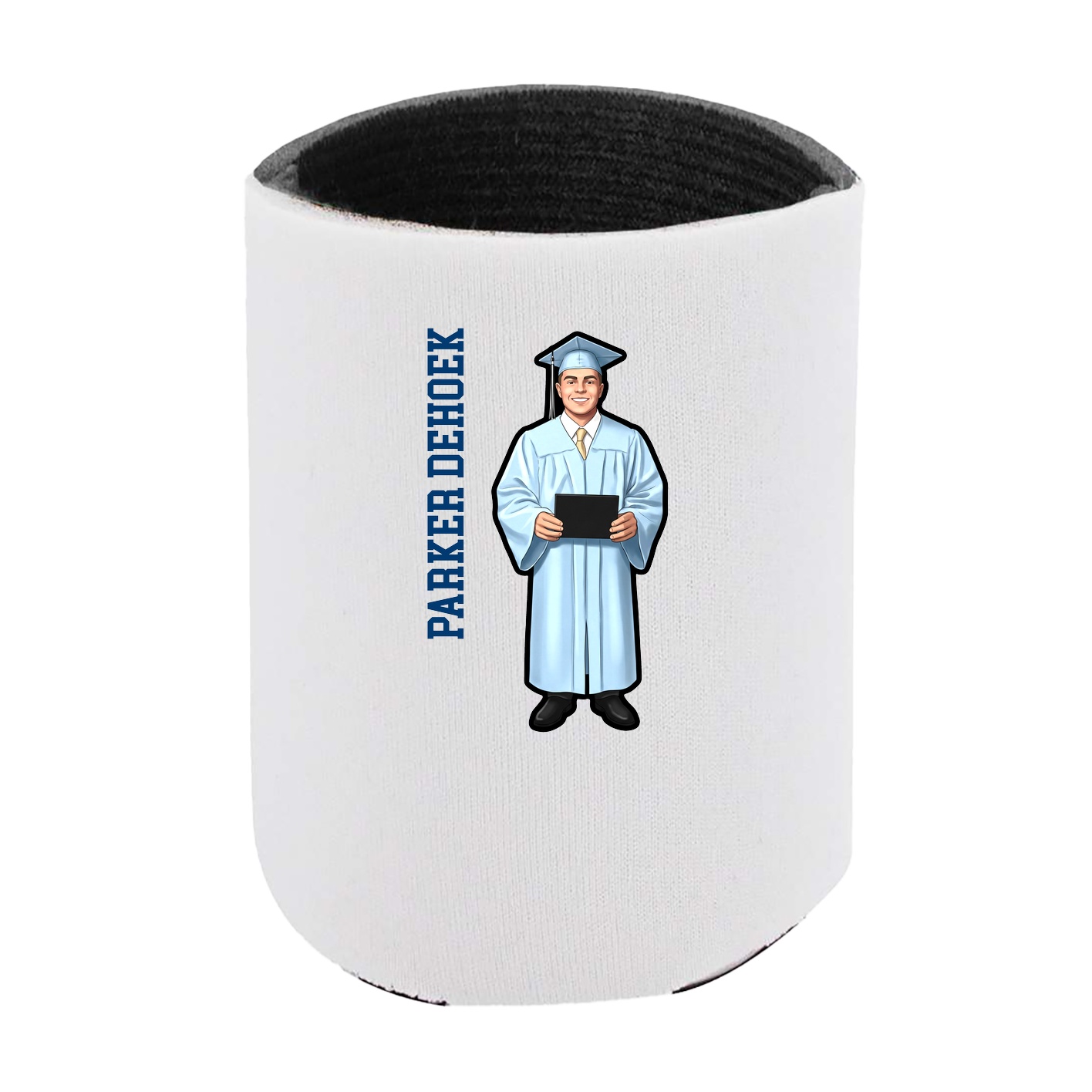 Can Holder — Name Vertical in White