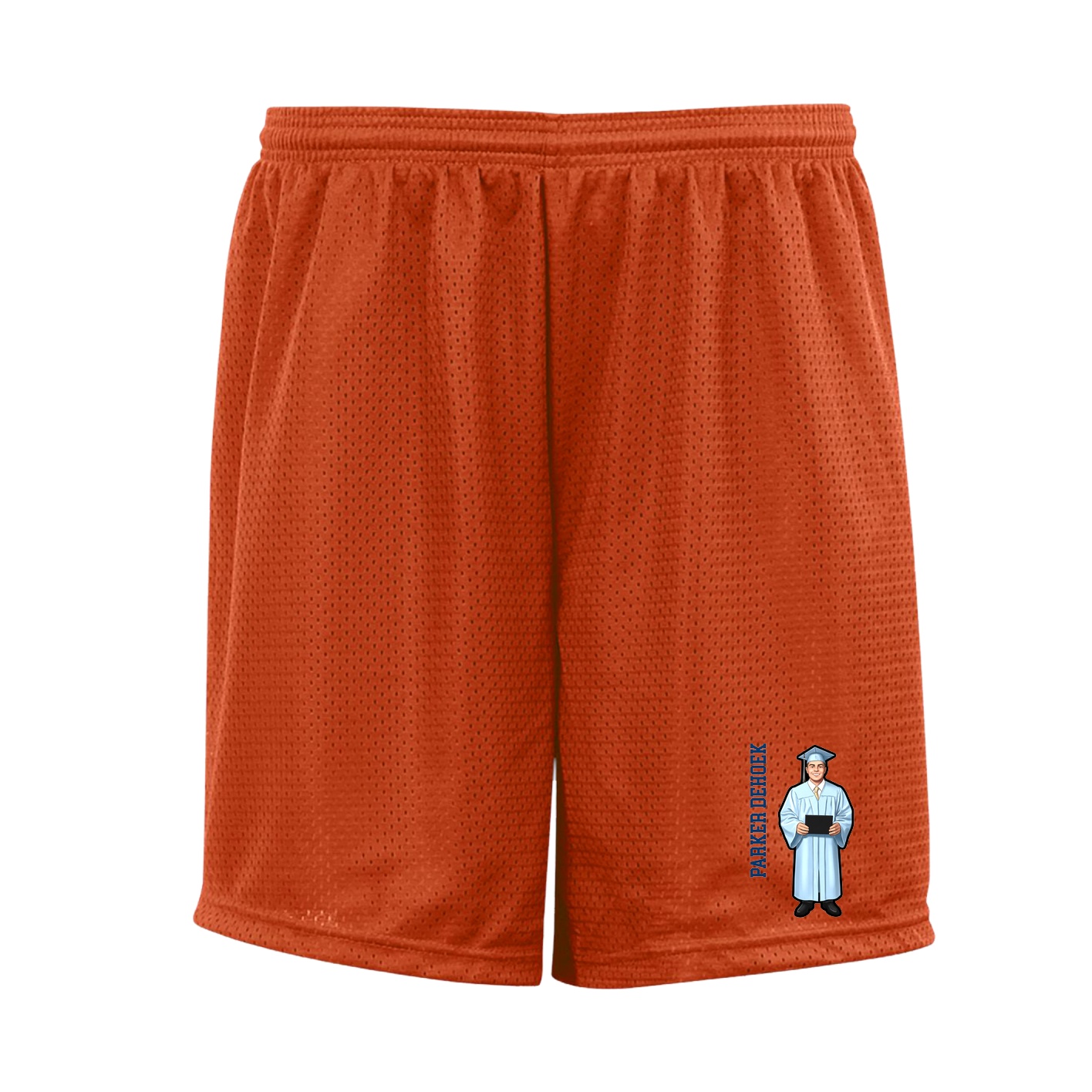 Shorts — Name Vertical in Orange