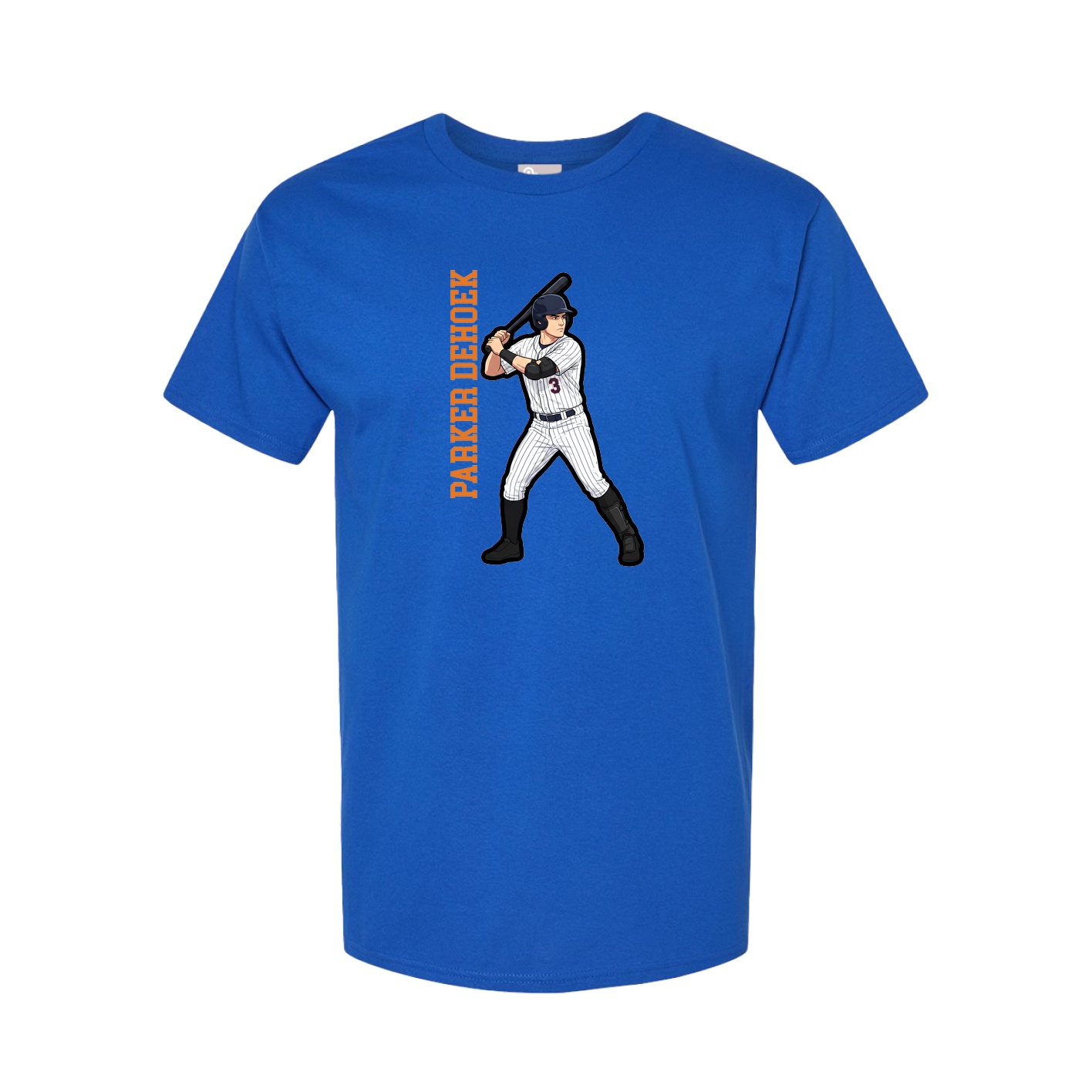 Tee — Name Vertical in Royal