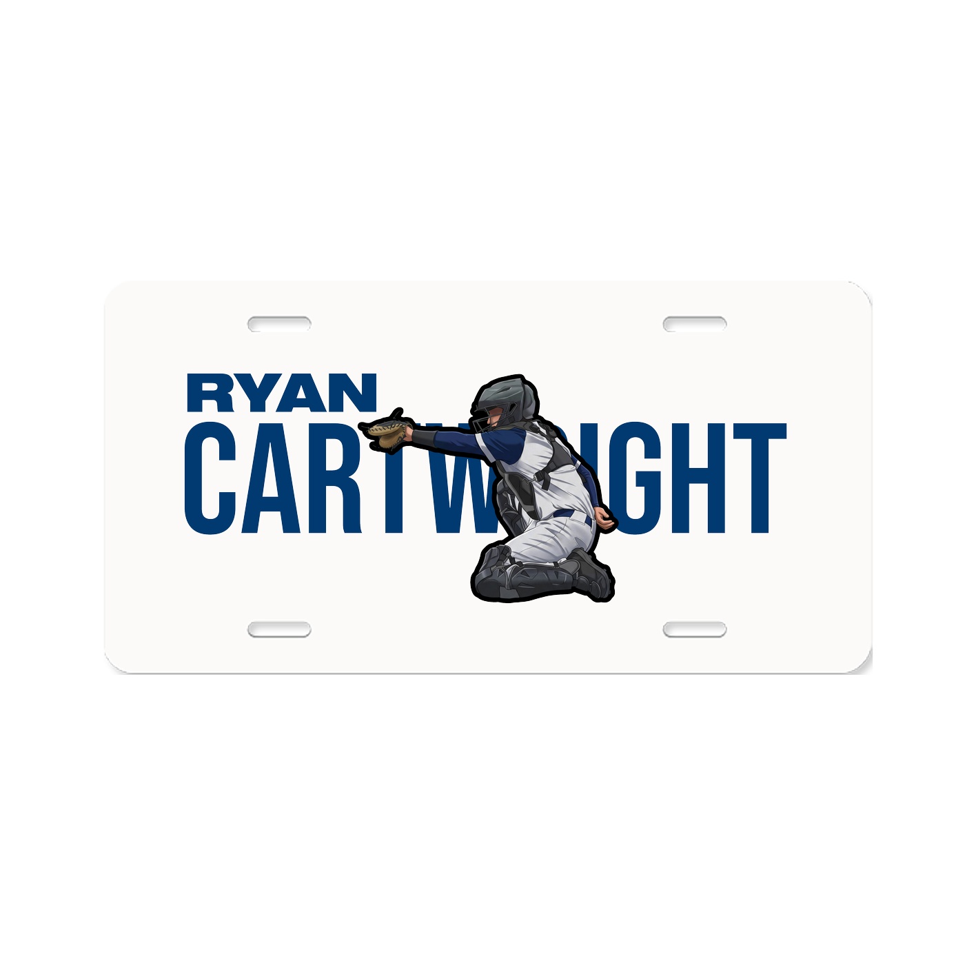 License Plate — Player Name in Classic