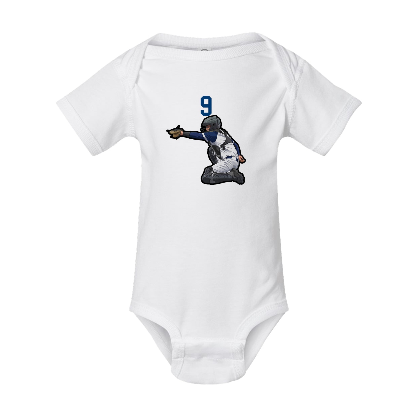 Baby Onesie — Number Top in White