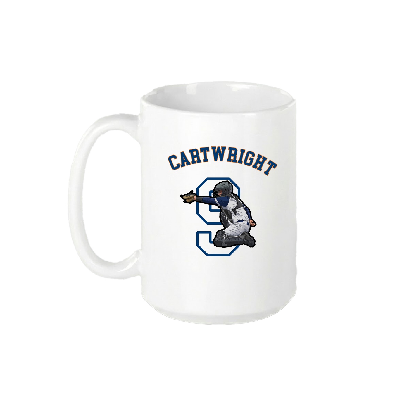 15oz Coffee Mug — Shirsey Arch in White