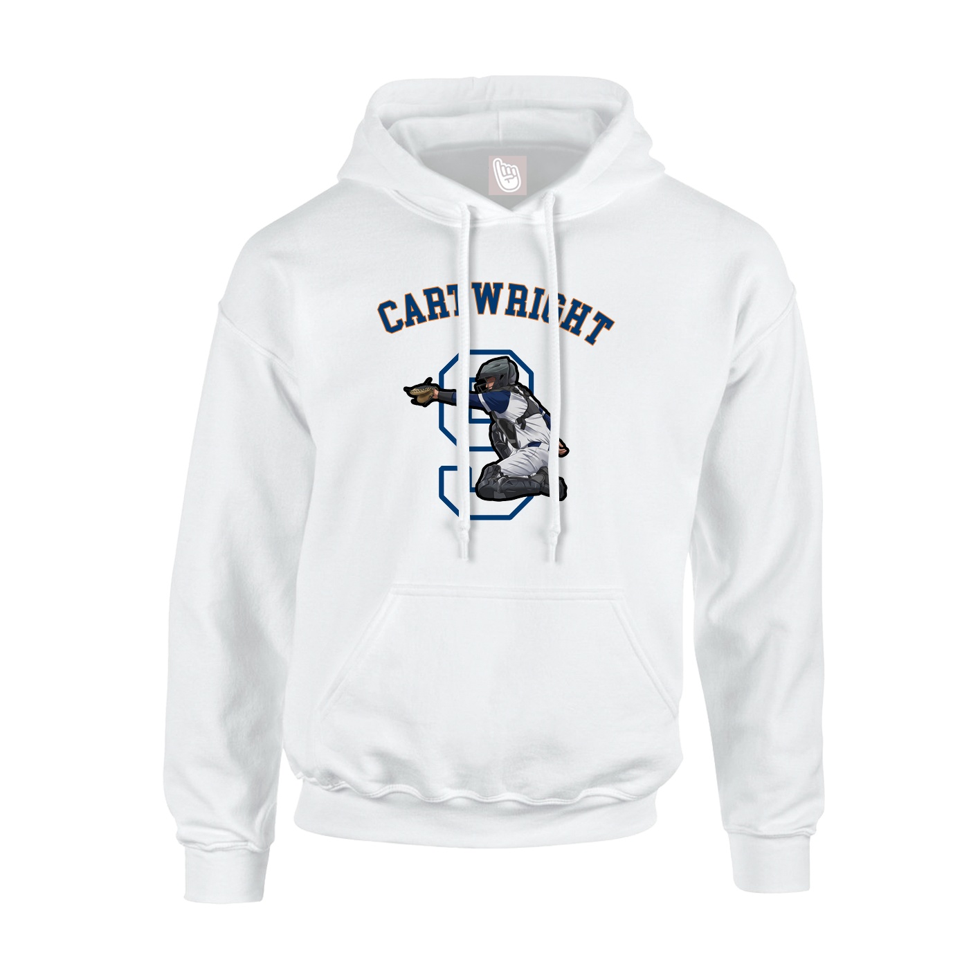 Hoodie — Shirsey Arch in White