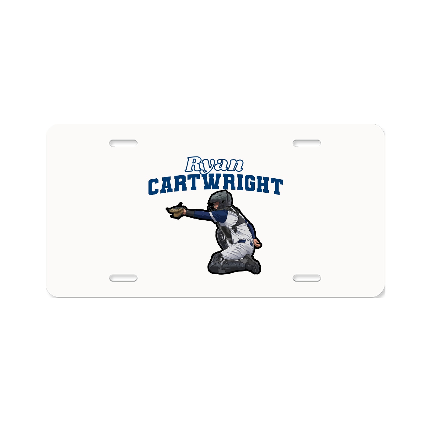 License Plate — Name Arch in Classic
