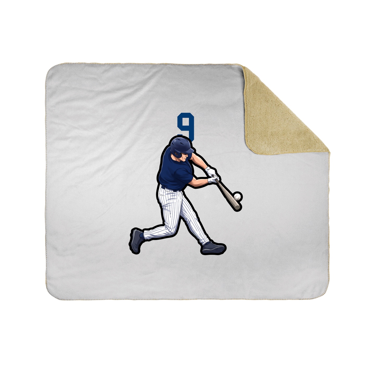 Throw Blanket — Number Top in White