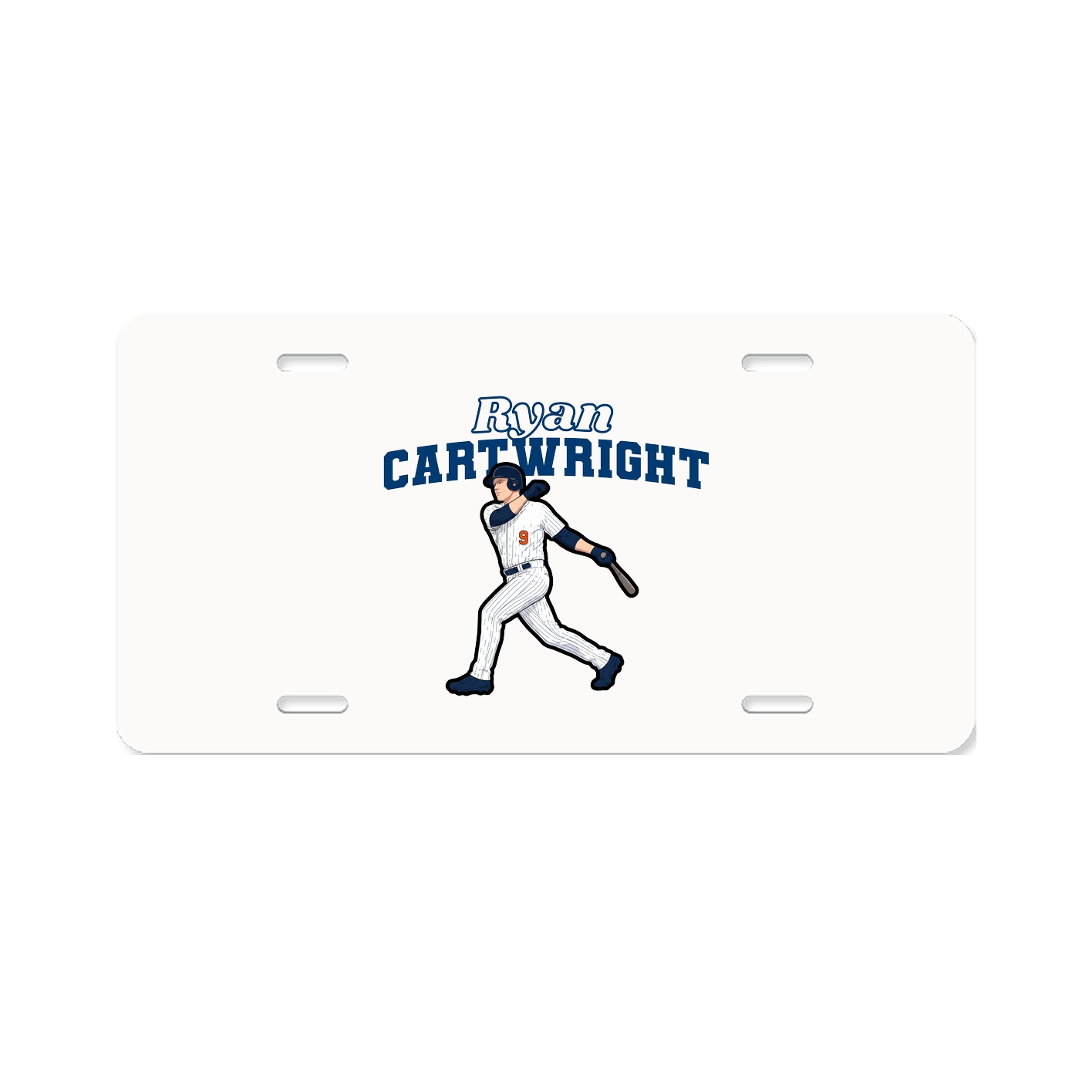License Plate — Name Arch in Classic