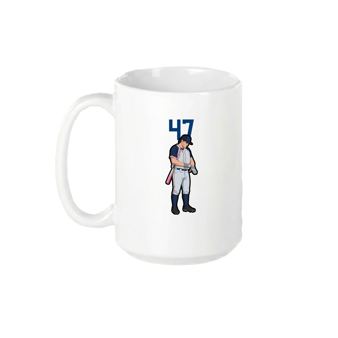 15oz Coffee Mug — Number Top in White