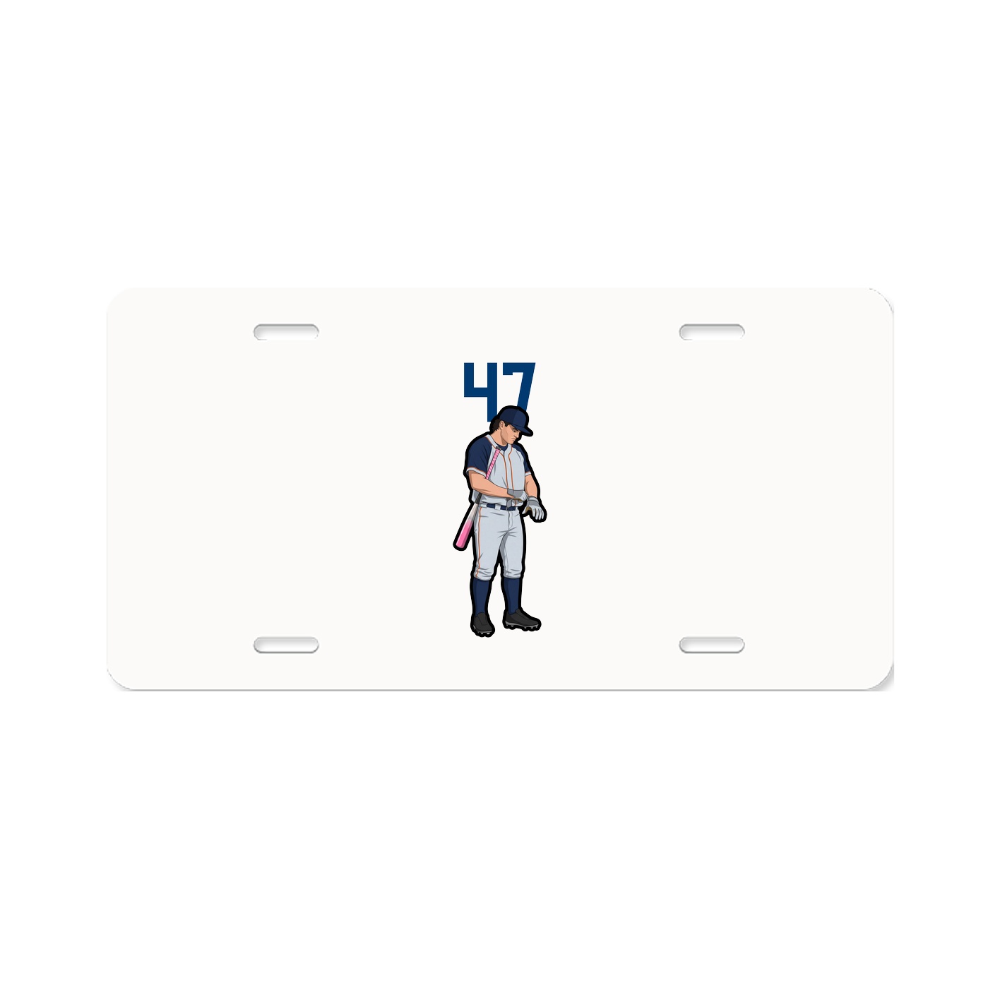 License Plate — Number Top in Classic