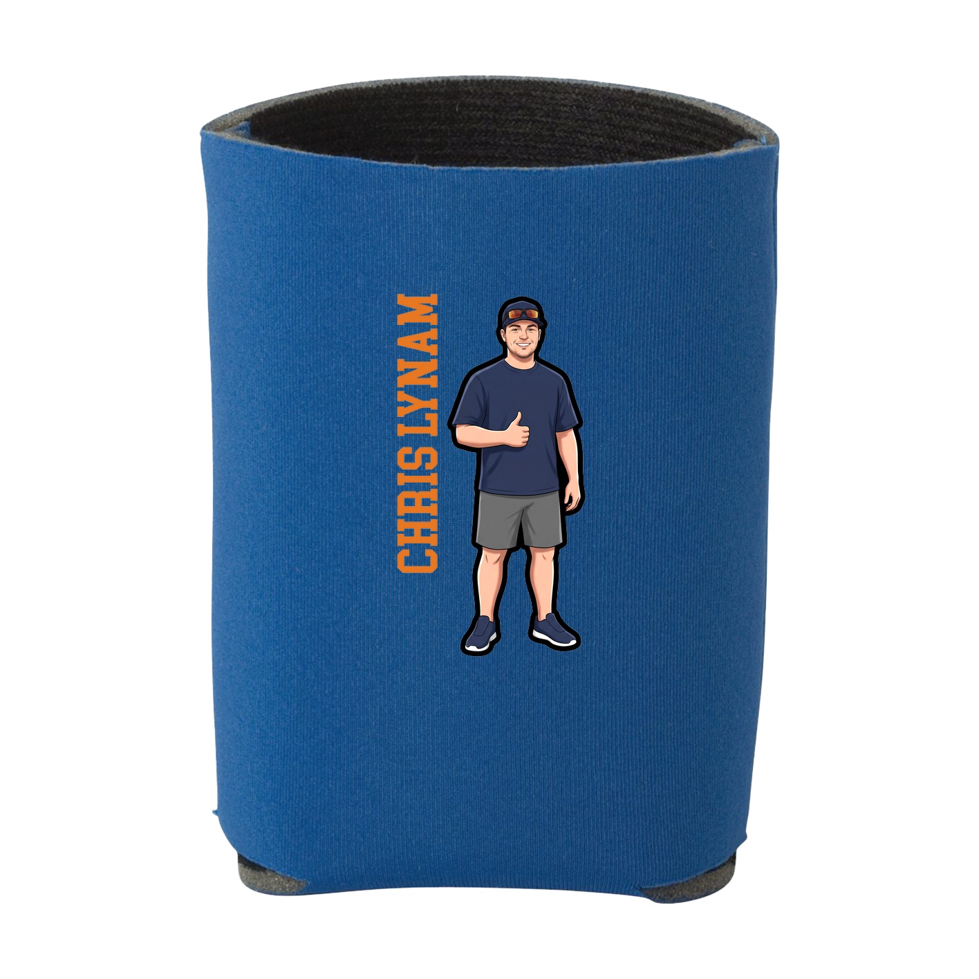 Can Holder — Name Vertical in Royal