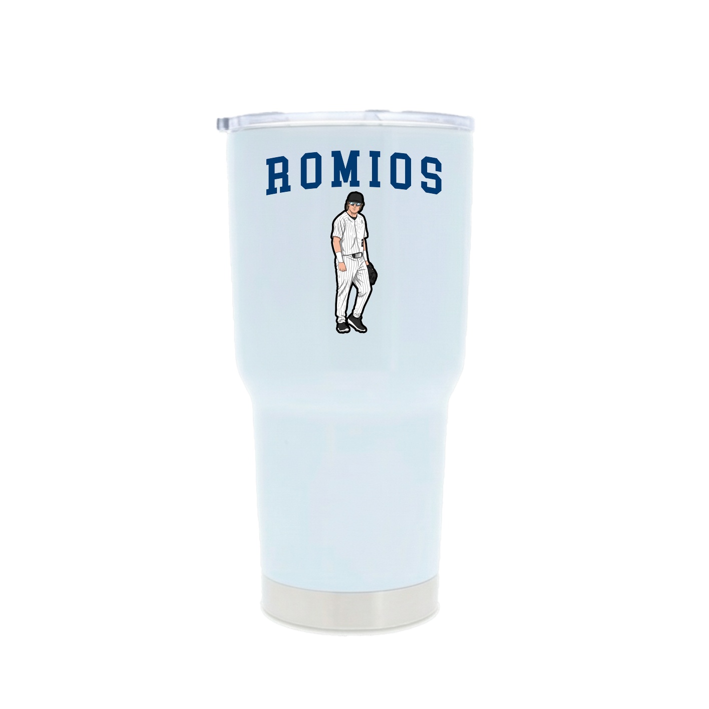 30oz Stainless Steel Tumbler — Shirsey in White