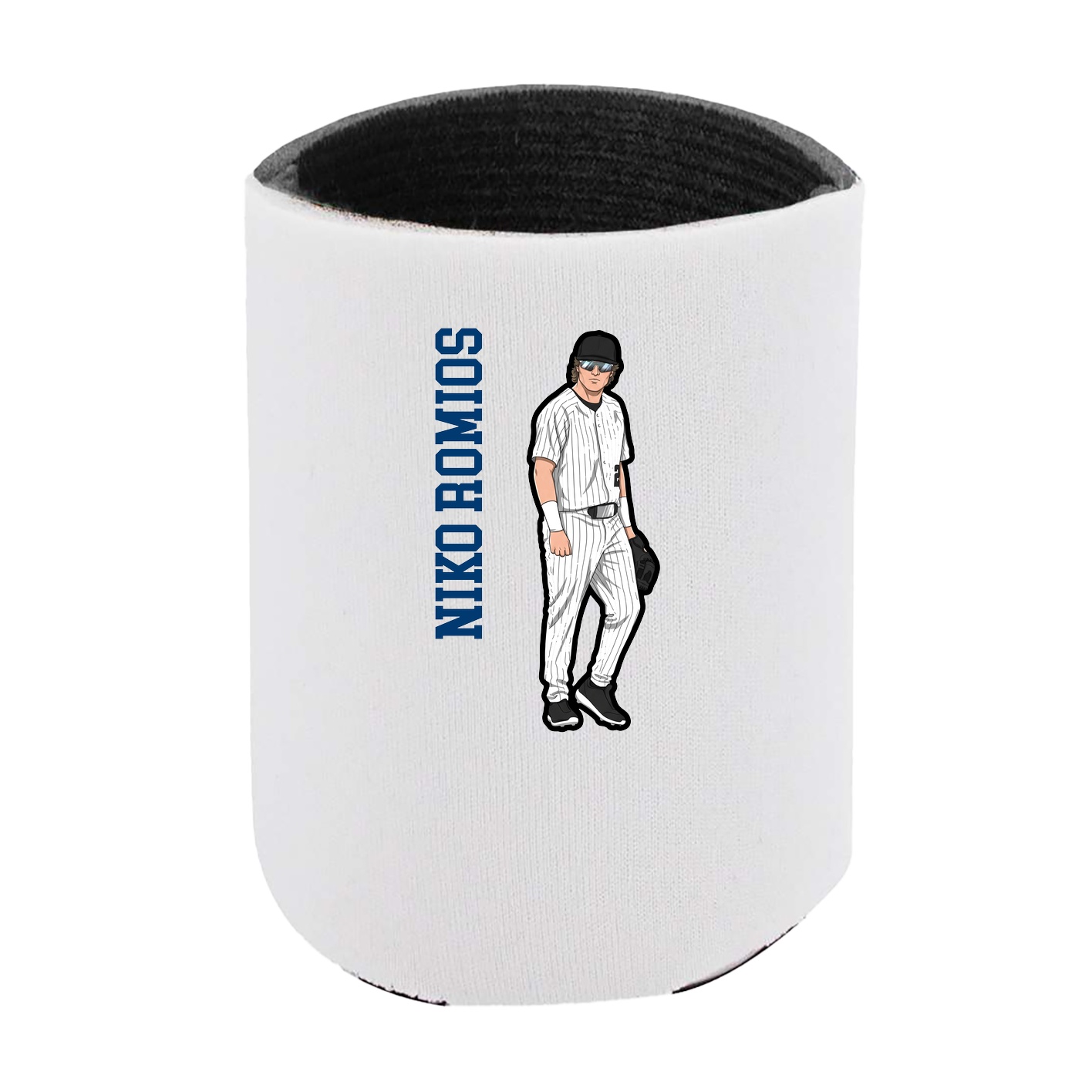 Can Holder — Name Vertical in White