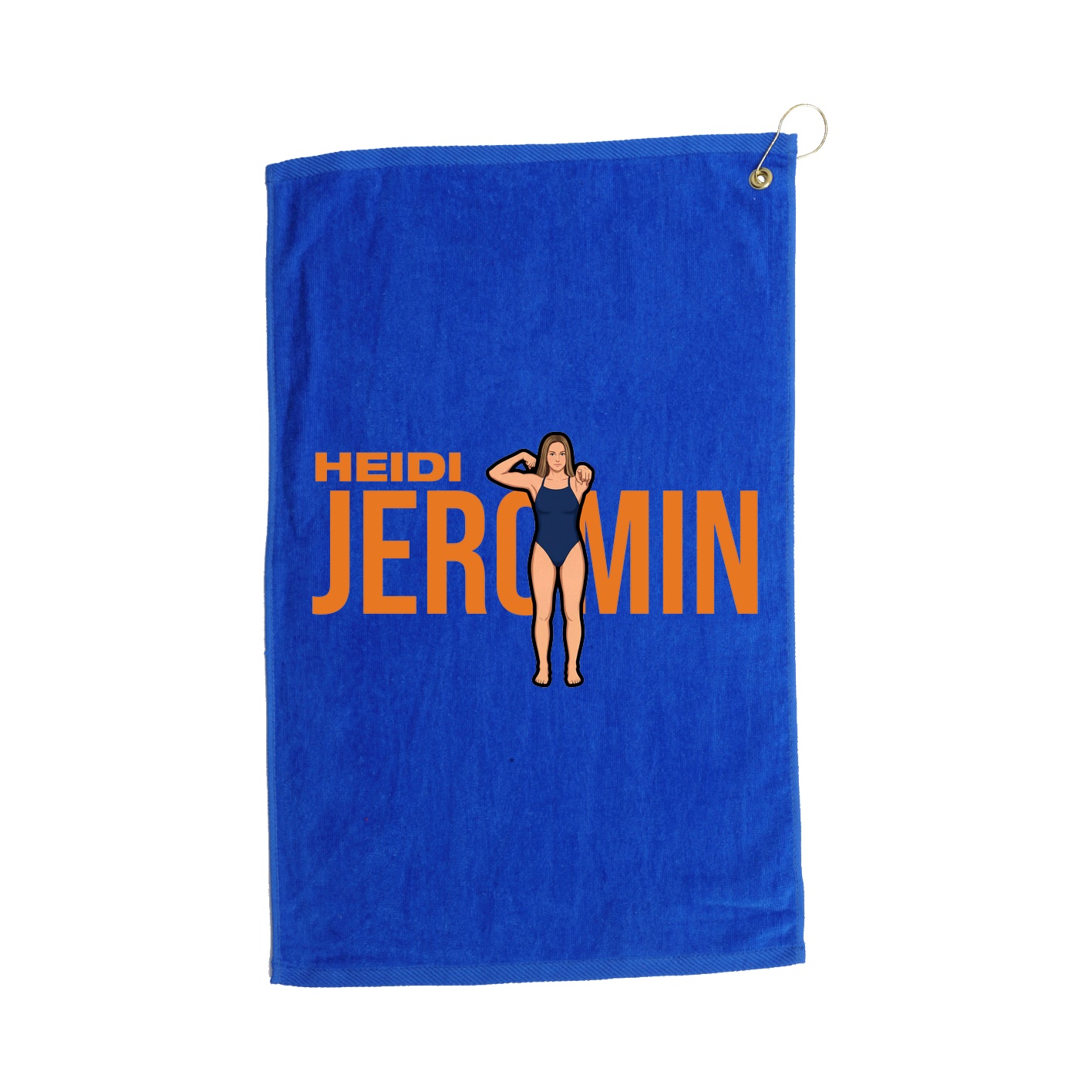 Golf Towel — Player Name in Royal