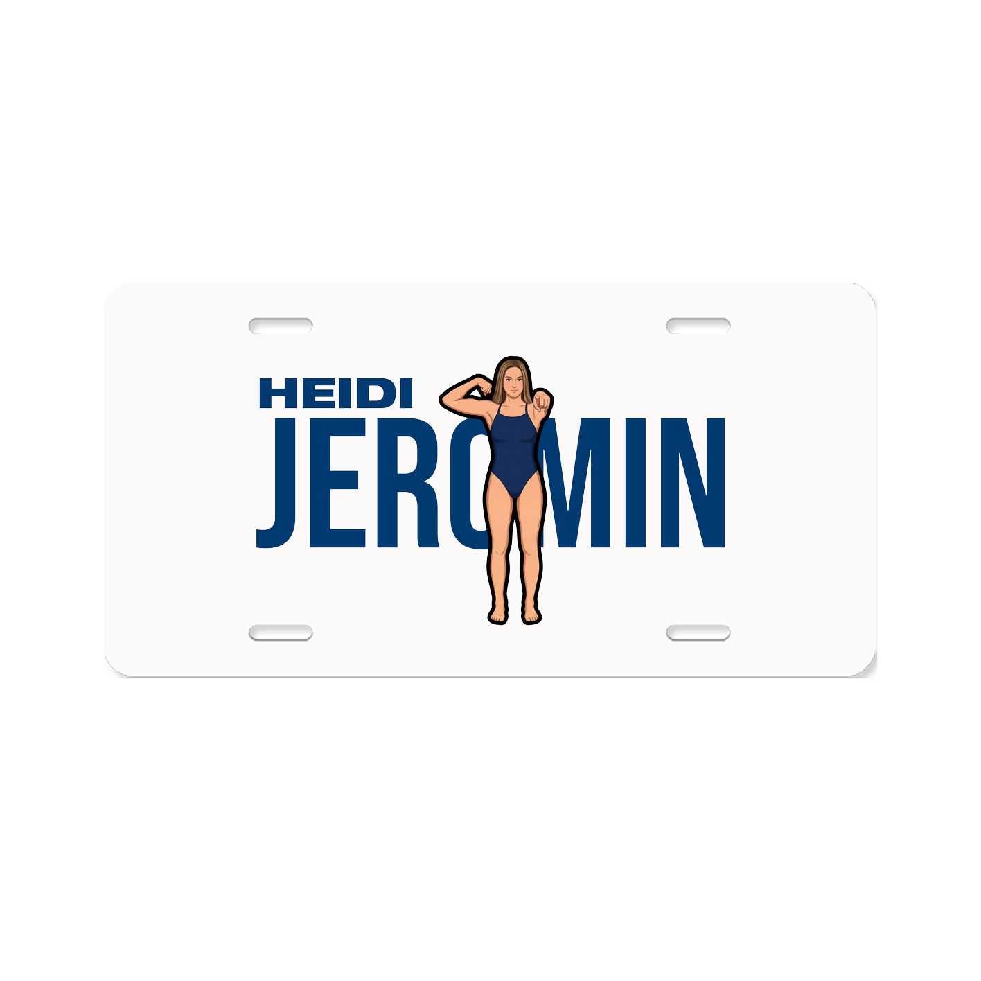 License Plate — Player Name in Classic
