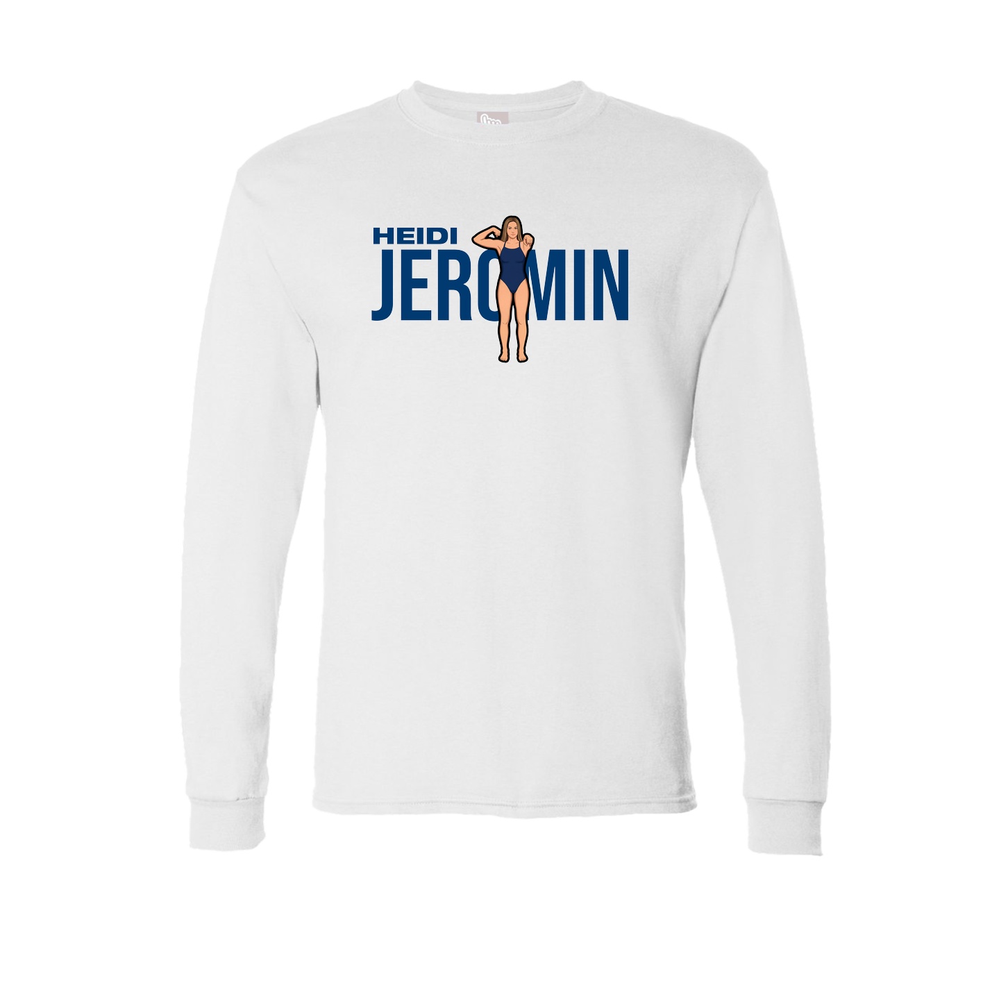 Long Sleeve Tee — Player Name in White