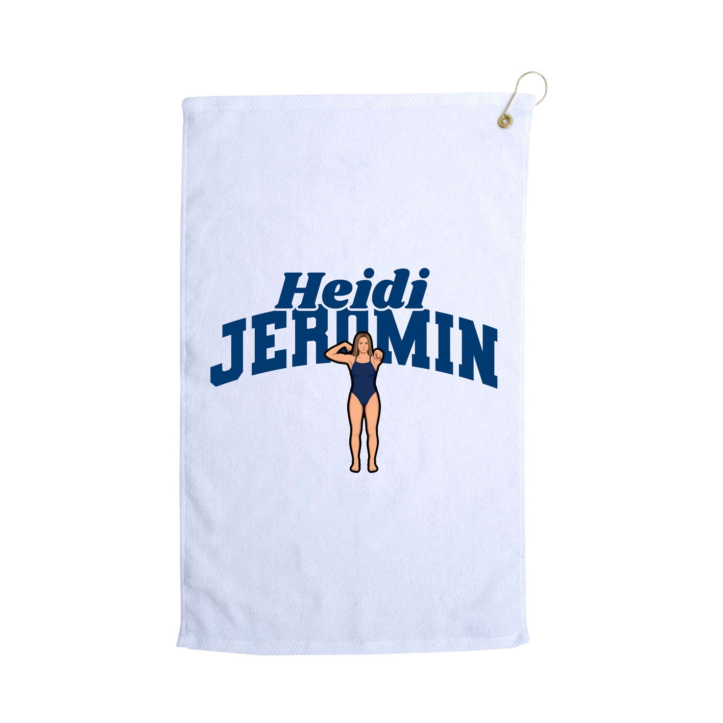Golf Towel — Signature Arch in White