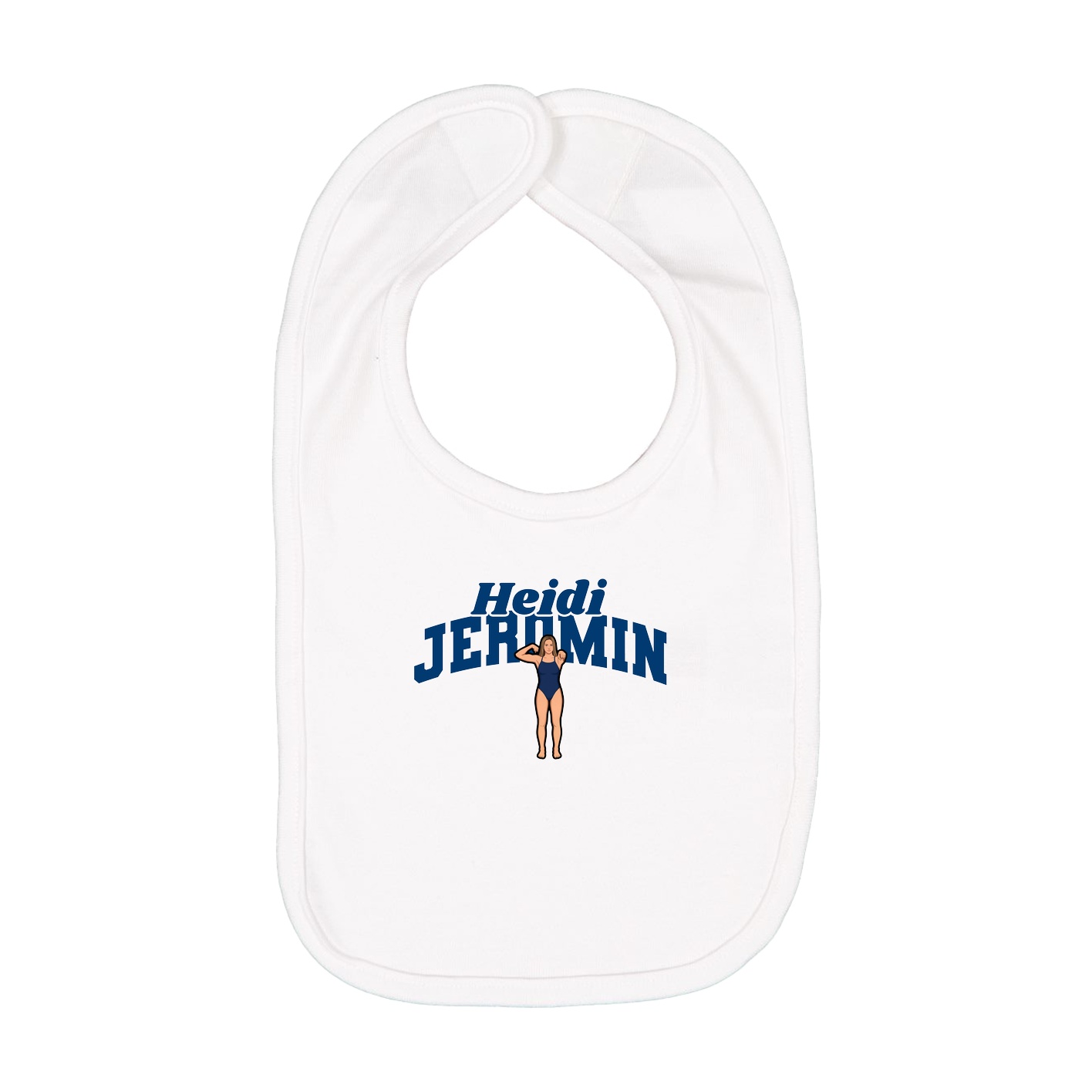 Infant Bib — Signature Arch in White